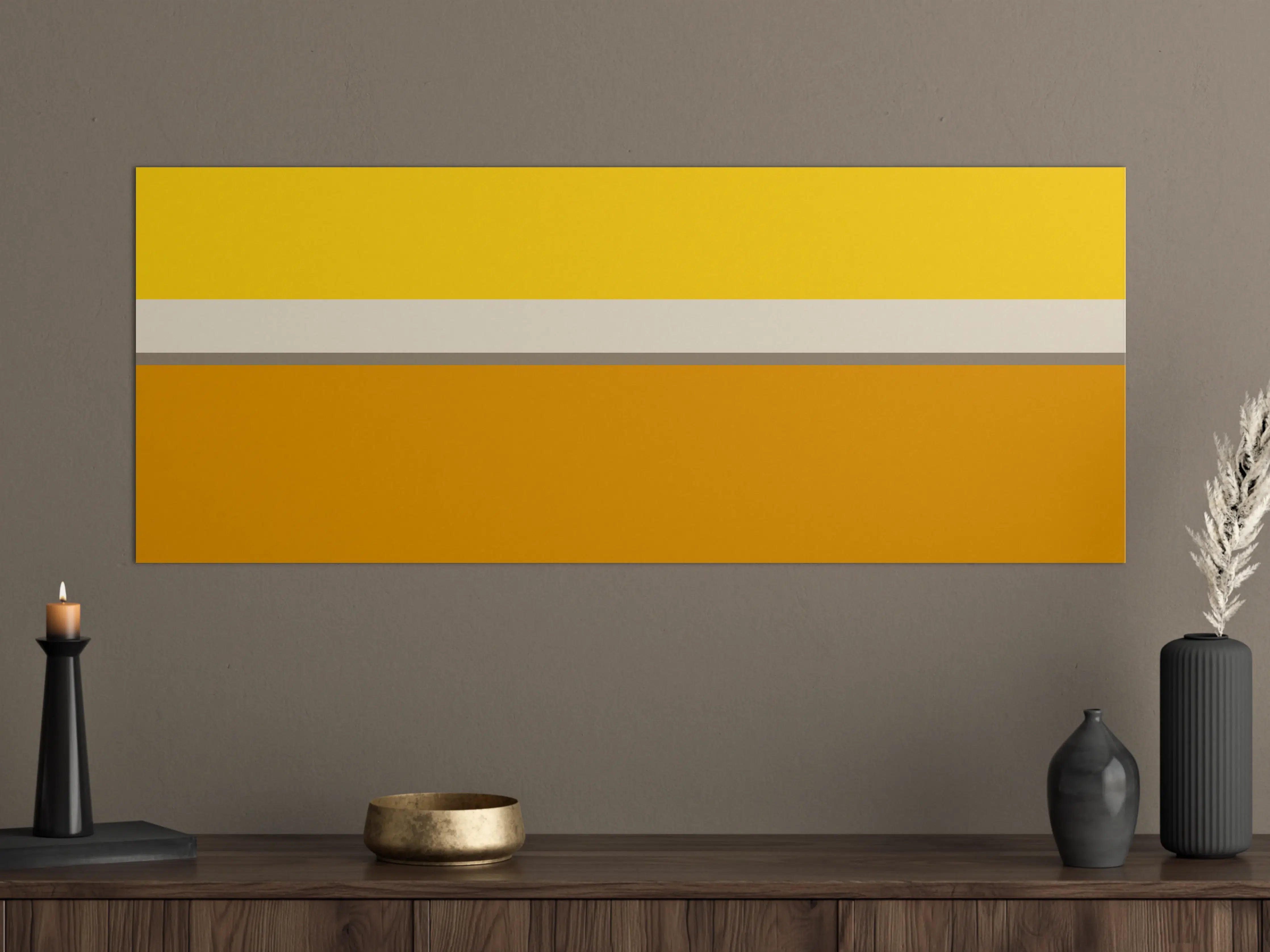 Große Wandbilder - The Yellows - Horizontal - Saffron