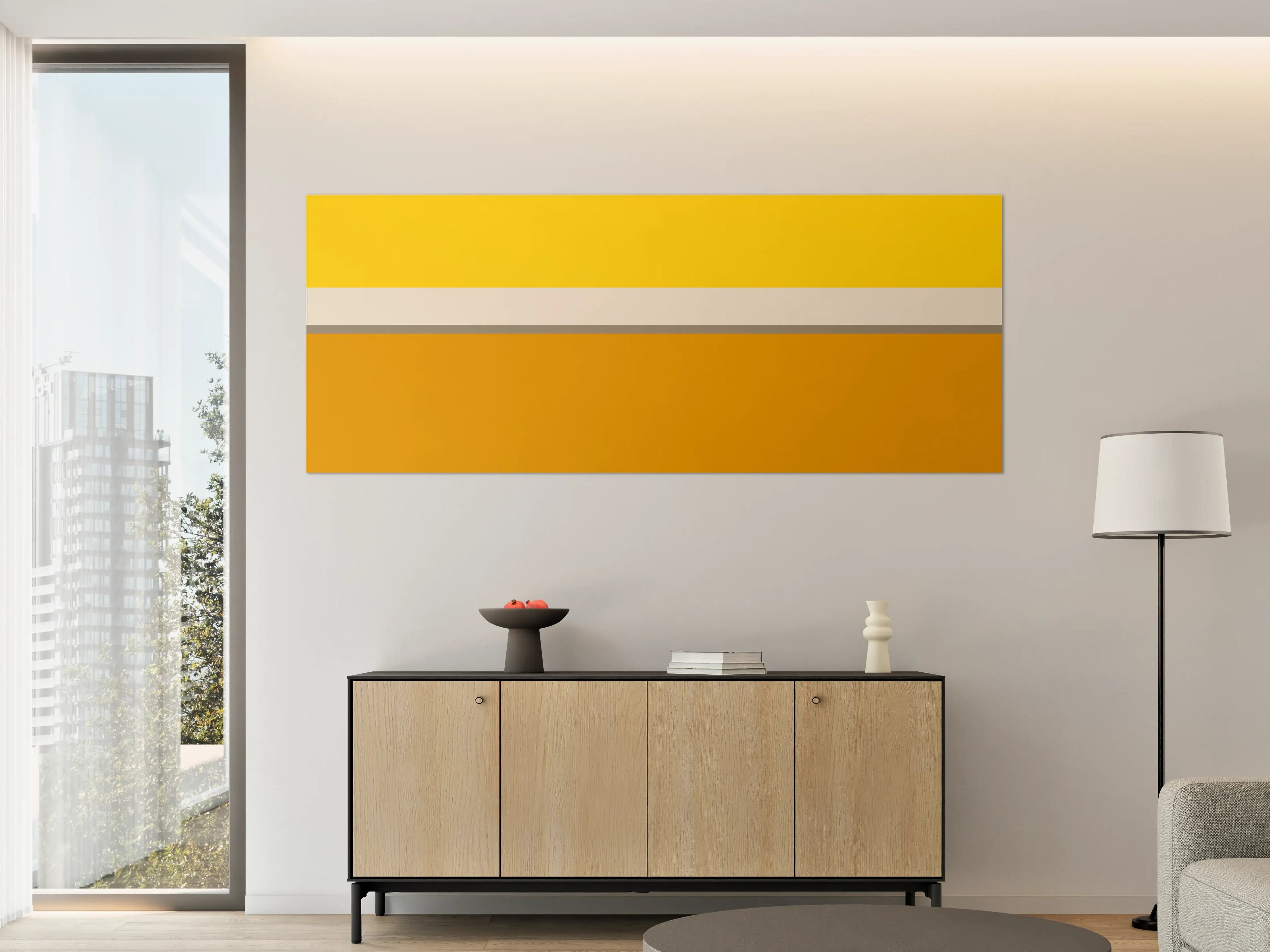 Große Wandbilder - The Yellows - Horizontal - Saffron