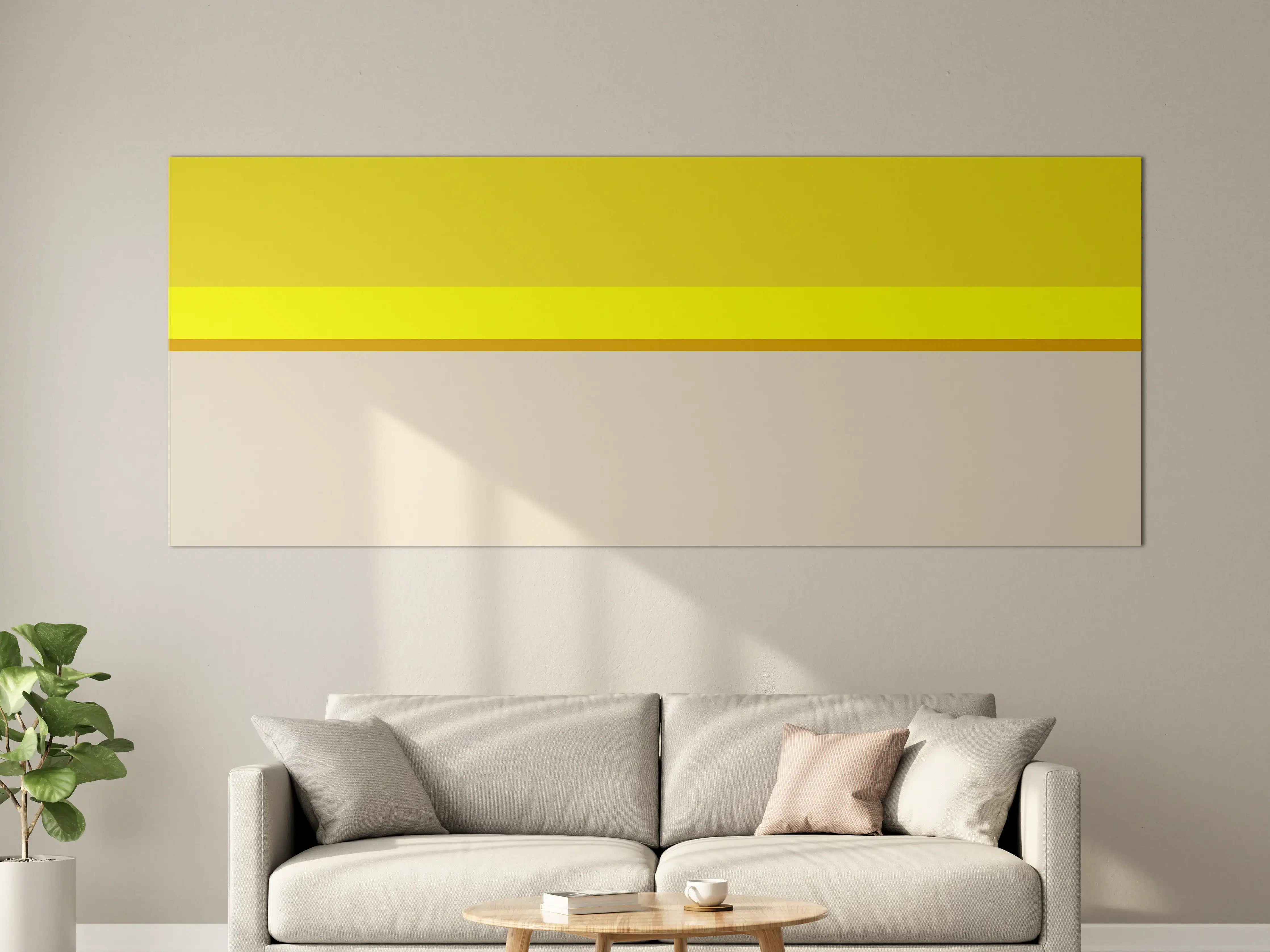 Große Wandbilder - The Yellows - Horizontal - Vanilla