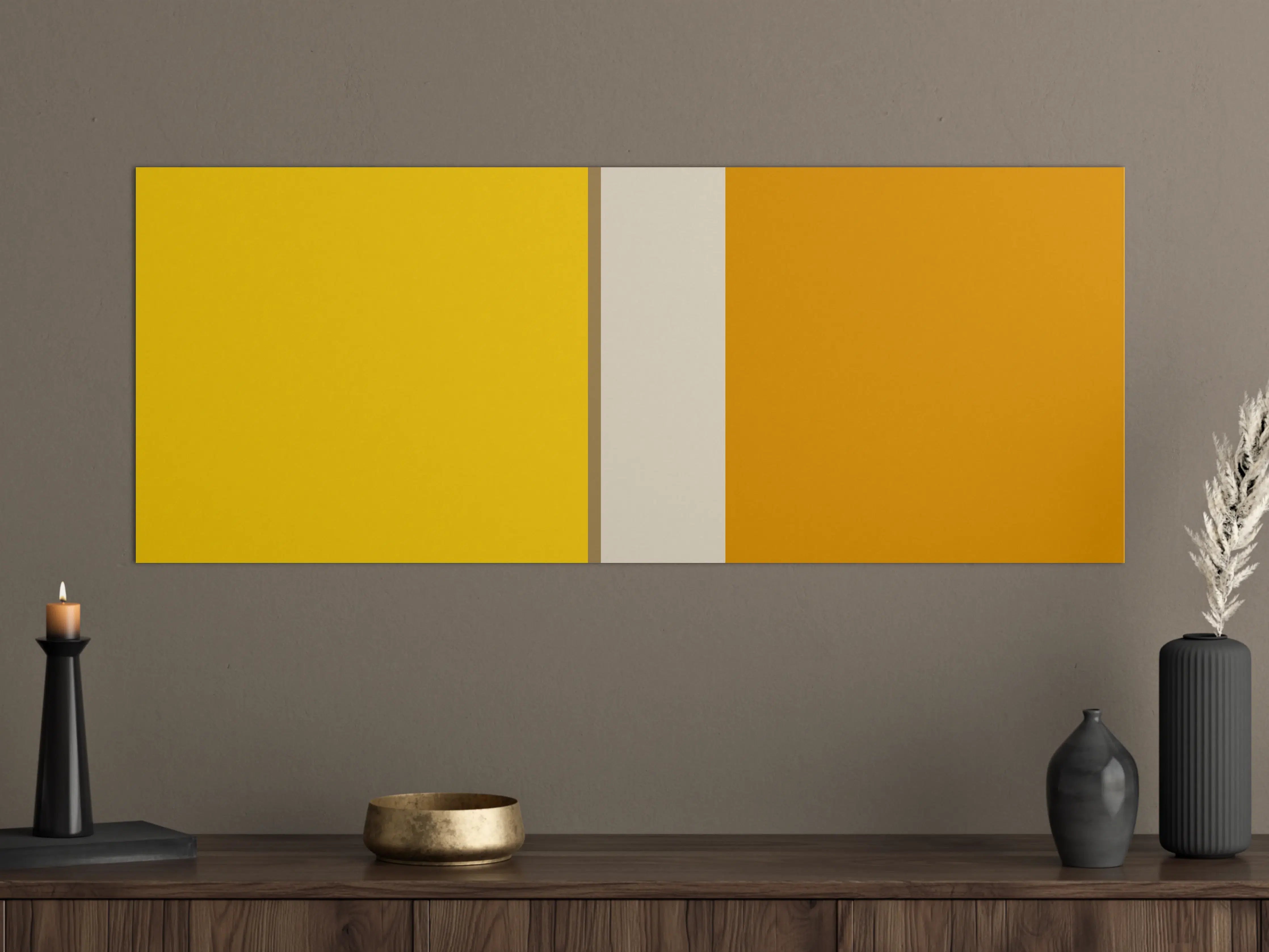 Große Wandbilder - The Yellows - Vertical - Saffron