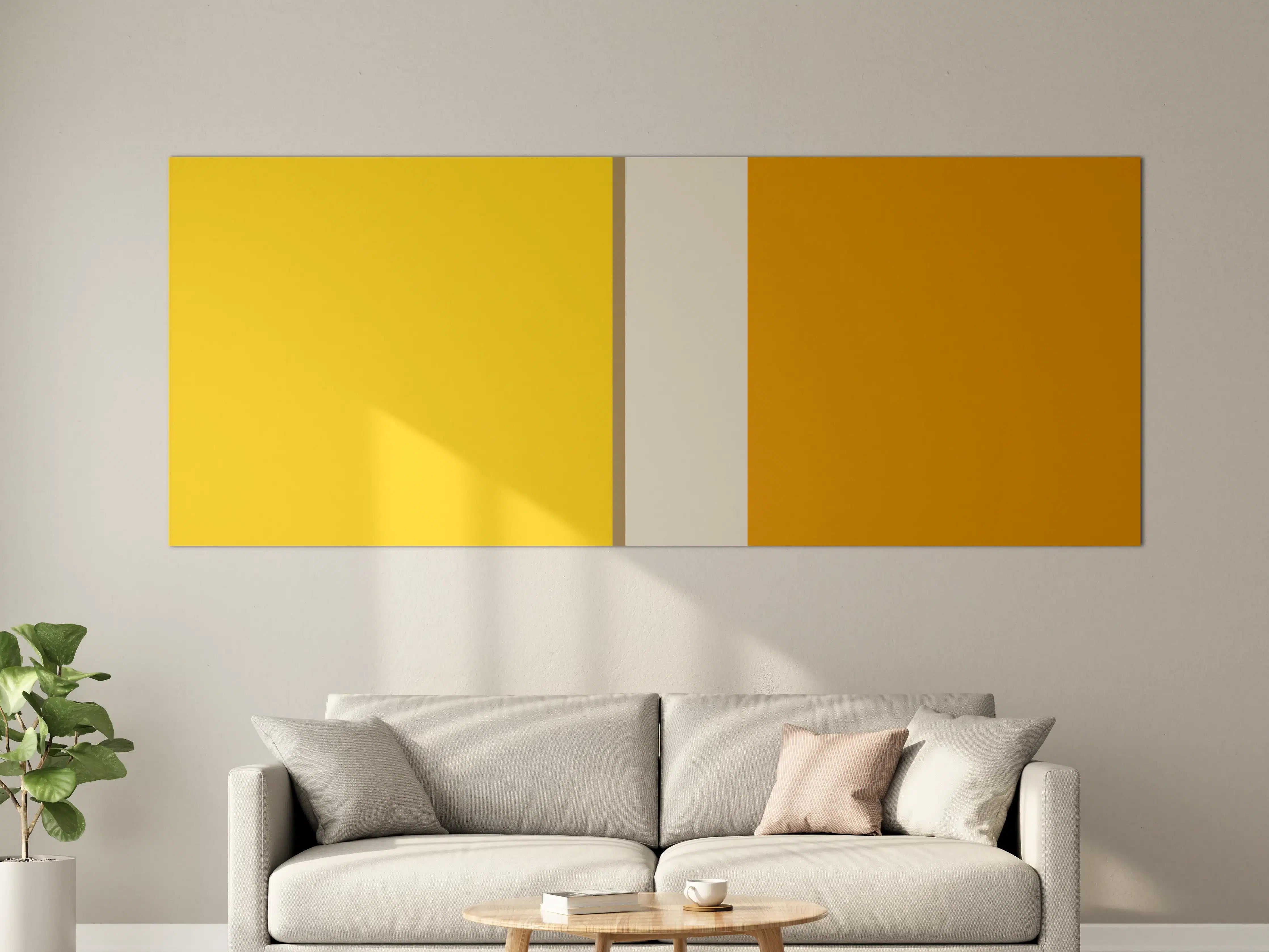 Große Wandbilder - The Yellows - Vertical - Saffron