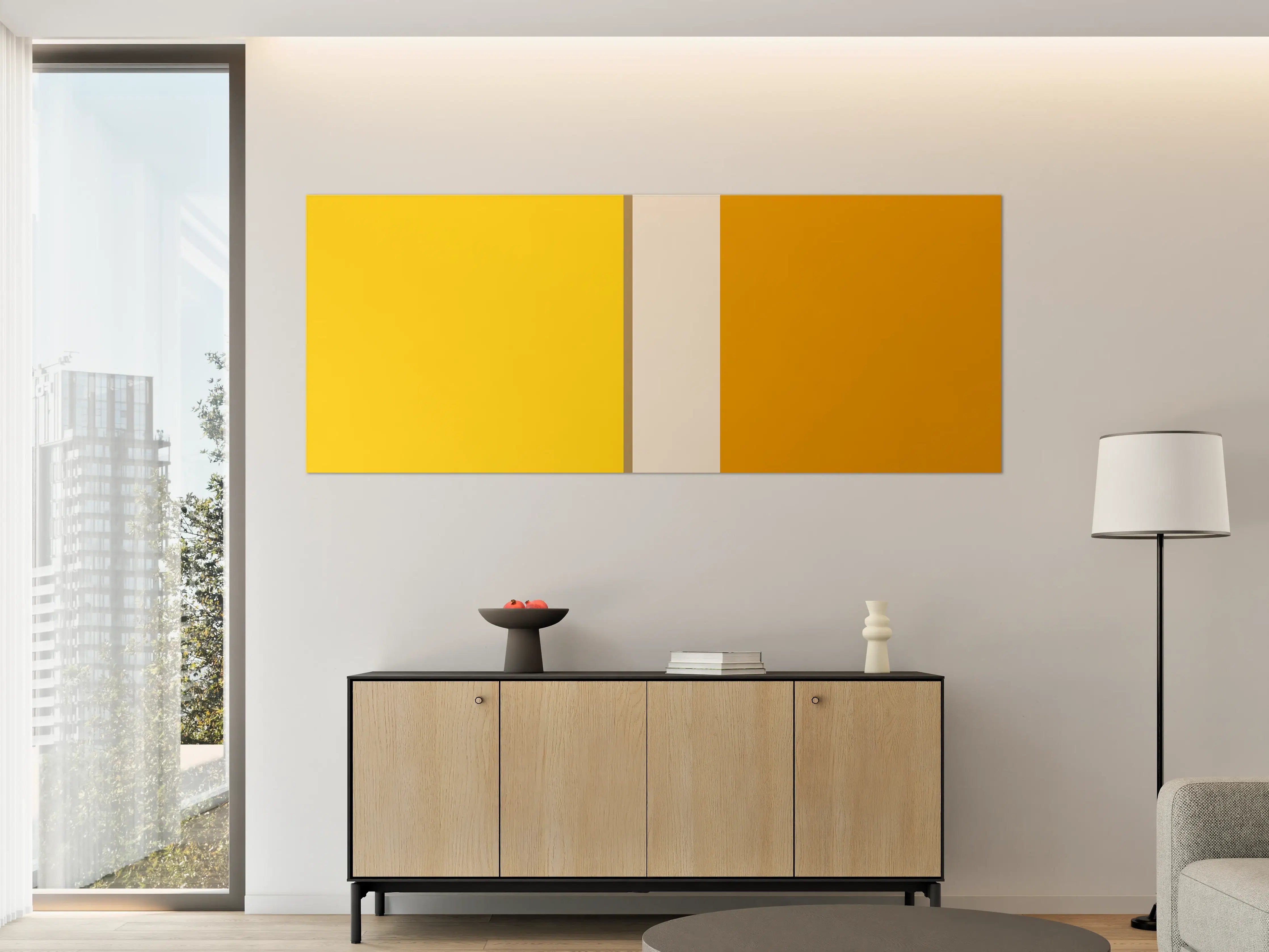 Große Wandbilder - The Yellows - Vertical - Saffron