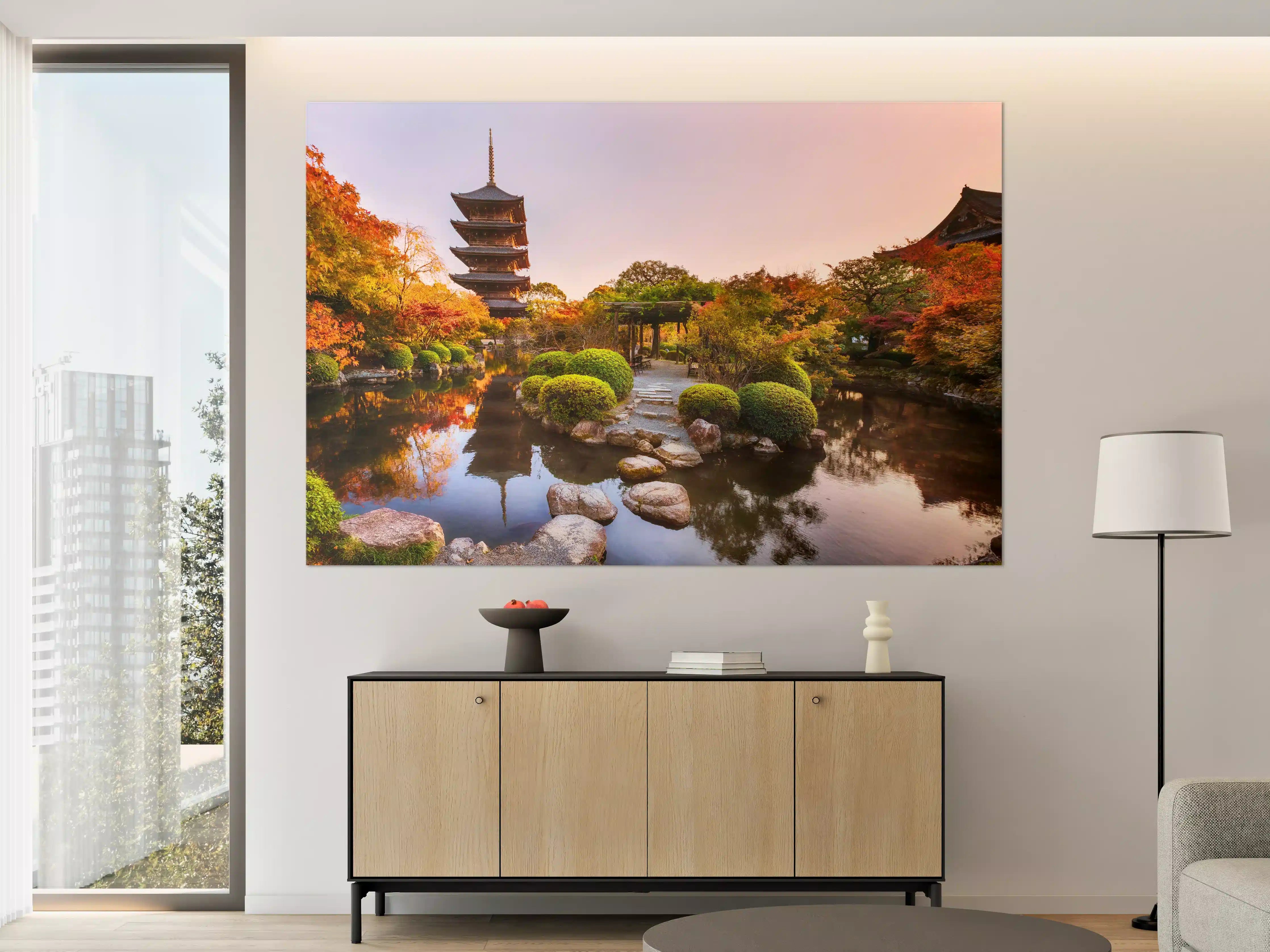 Große Wandbilder - Toji-Tempel mit Garten im Herbst