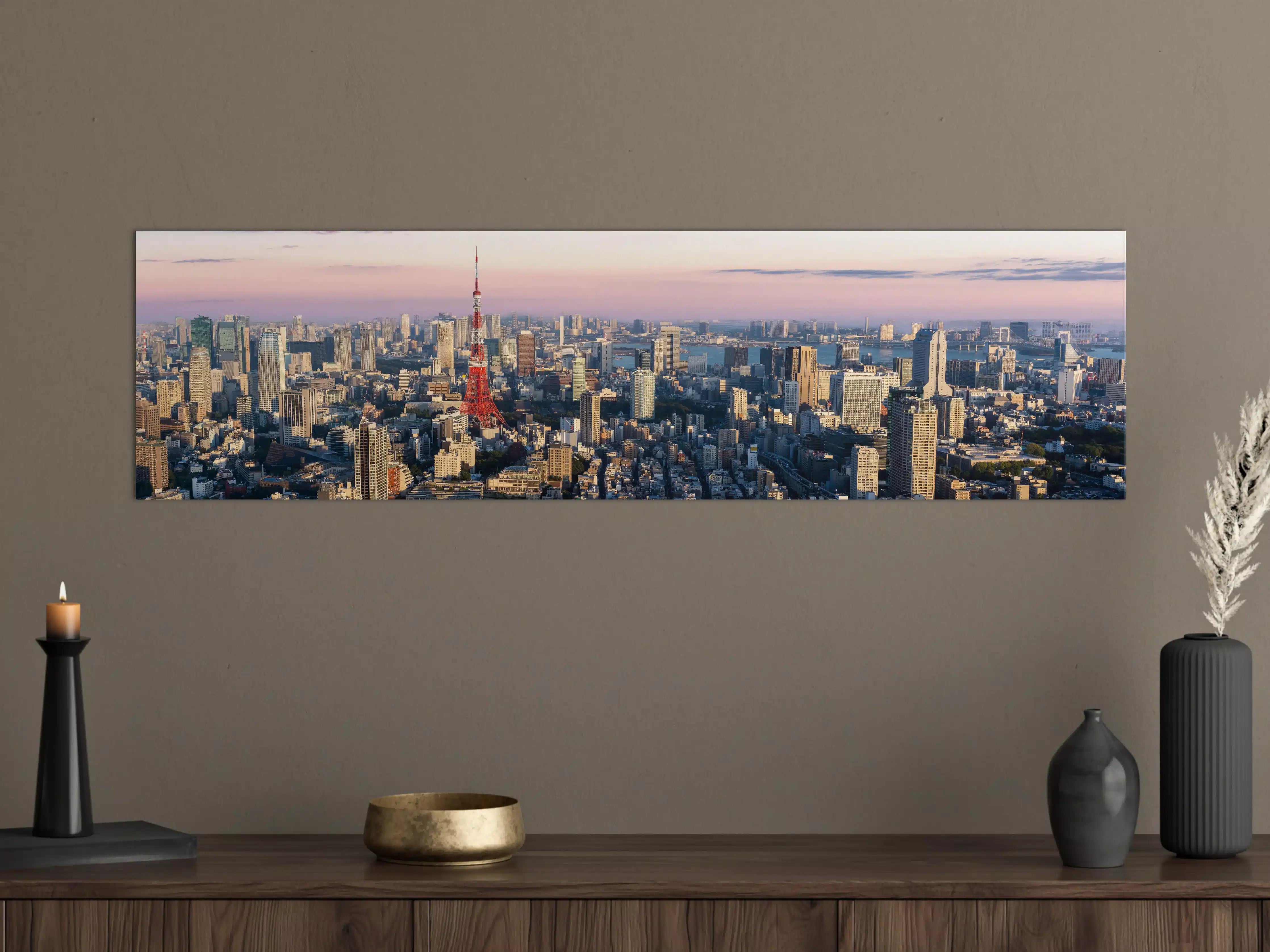 Große Wandbilder - Tokio Skyline mit Tokyo Tower