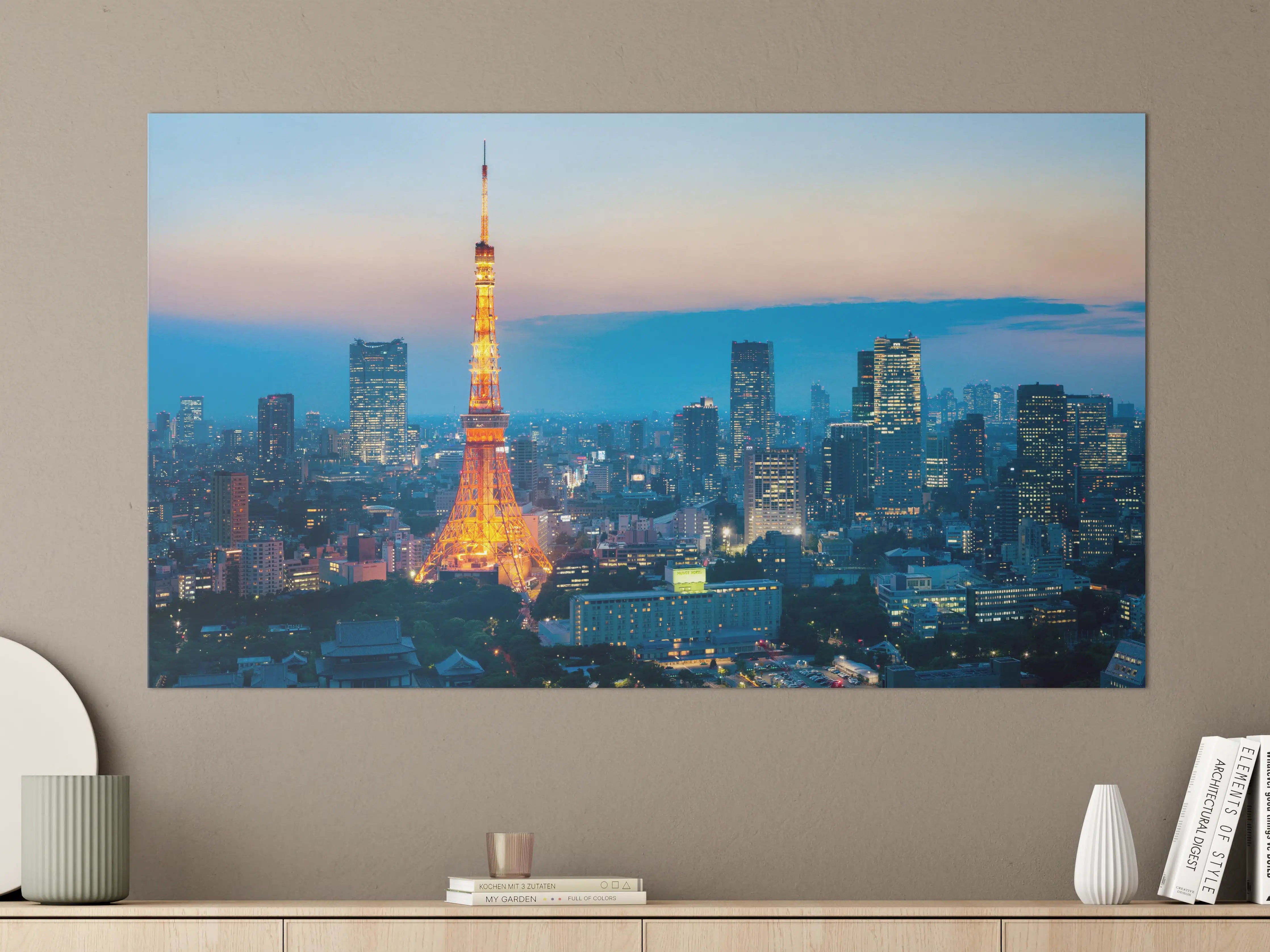 Große Wandbilder - Tokyo Tower bei Nacht