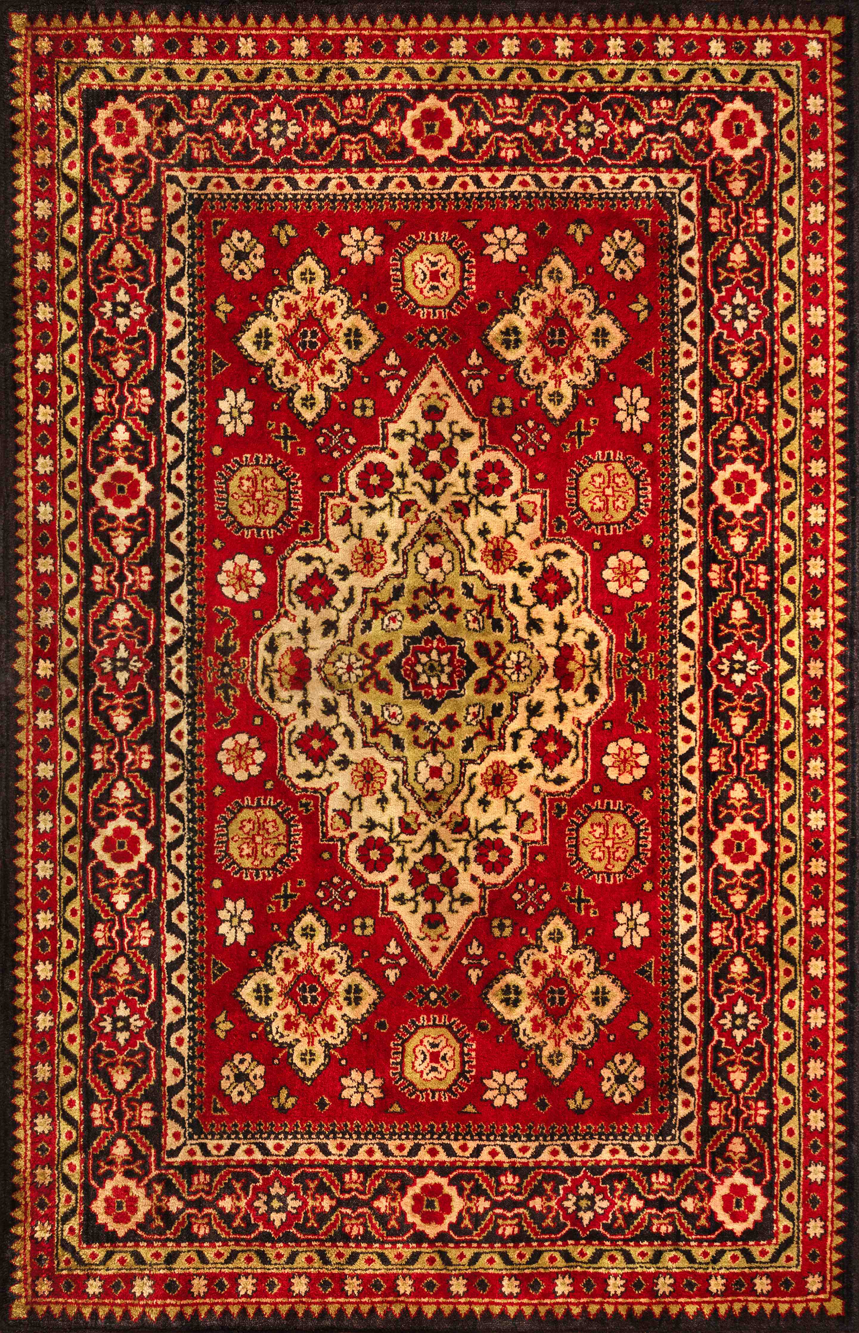Große Wandbilder-Traditioneller Perser-Teppich mit Blumenmuster