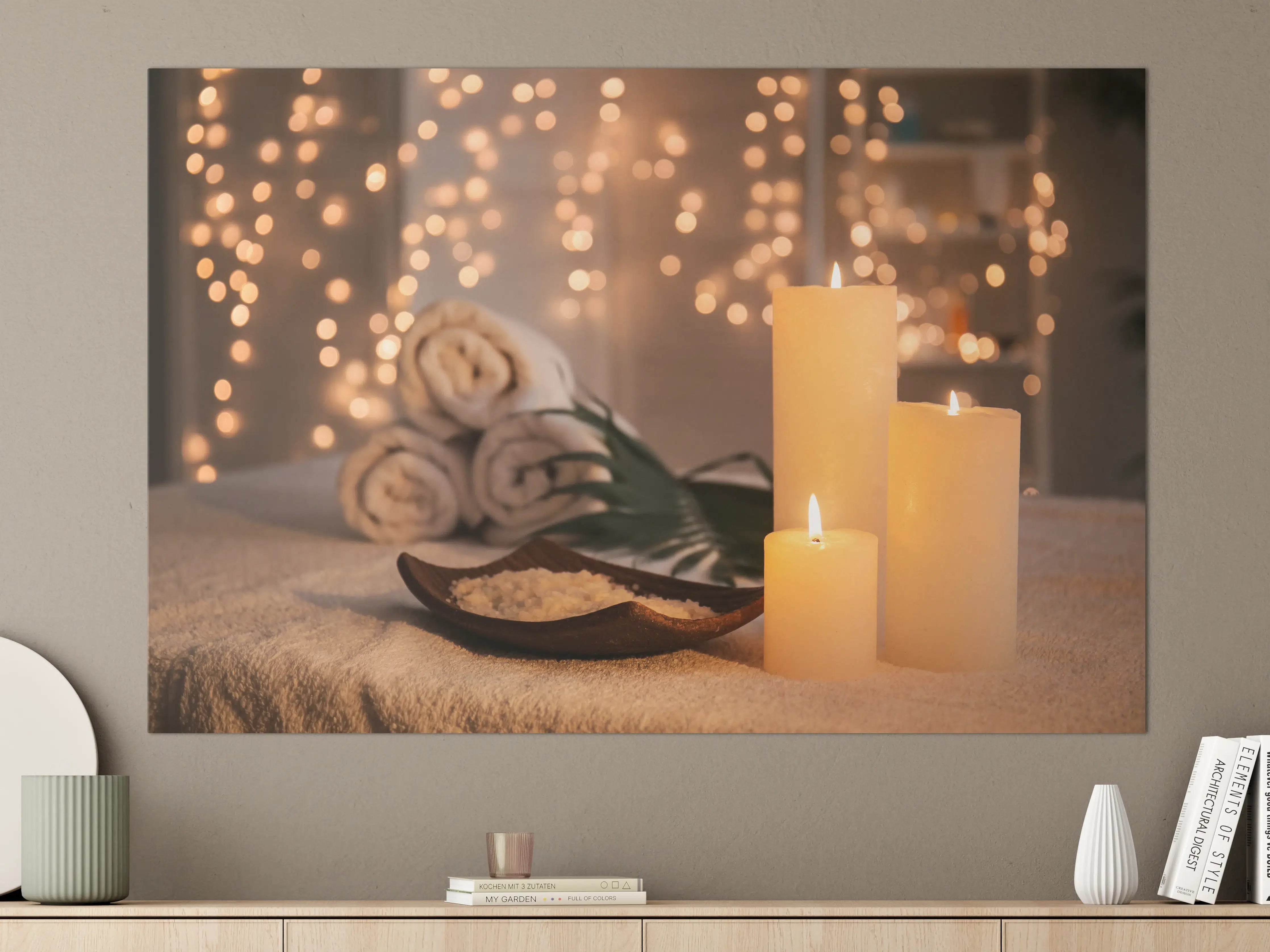 Große Wandbilder - Traditioneller Spa-Salon