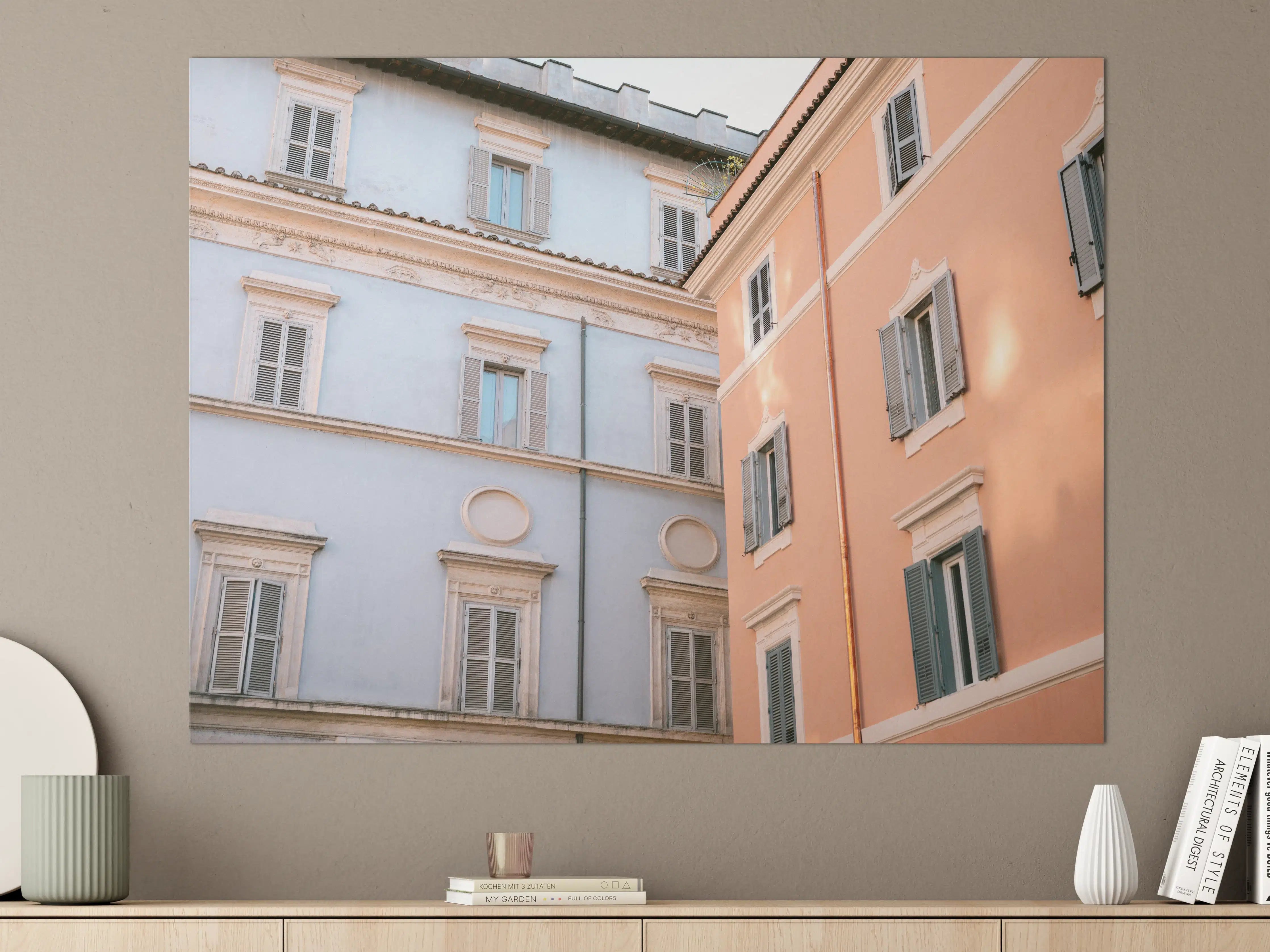Große Wandbilder - Trastevere in Flieder und Pink