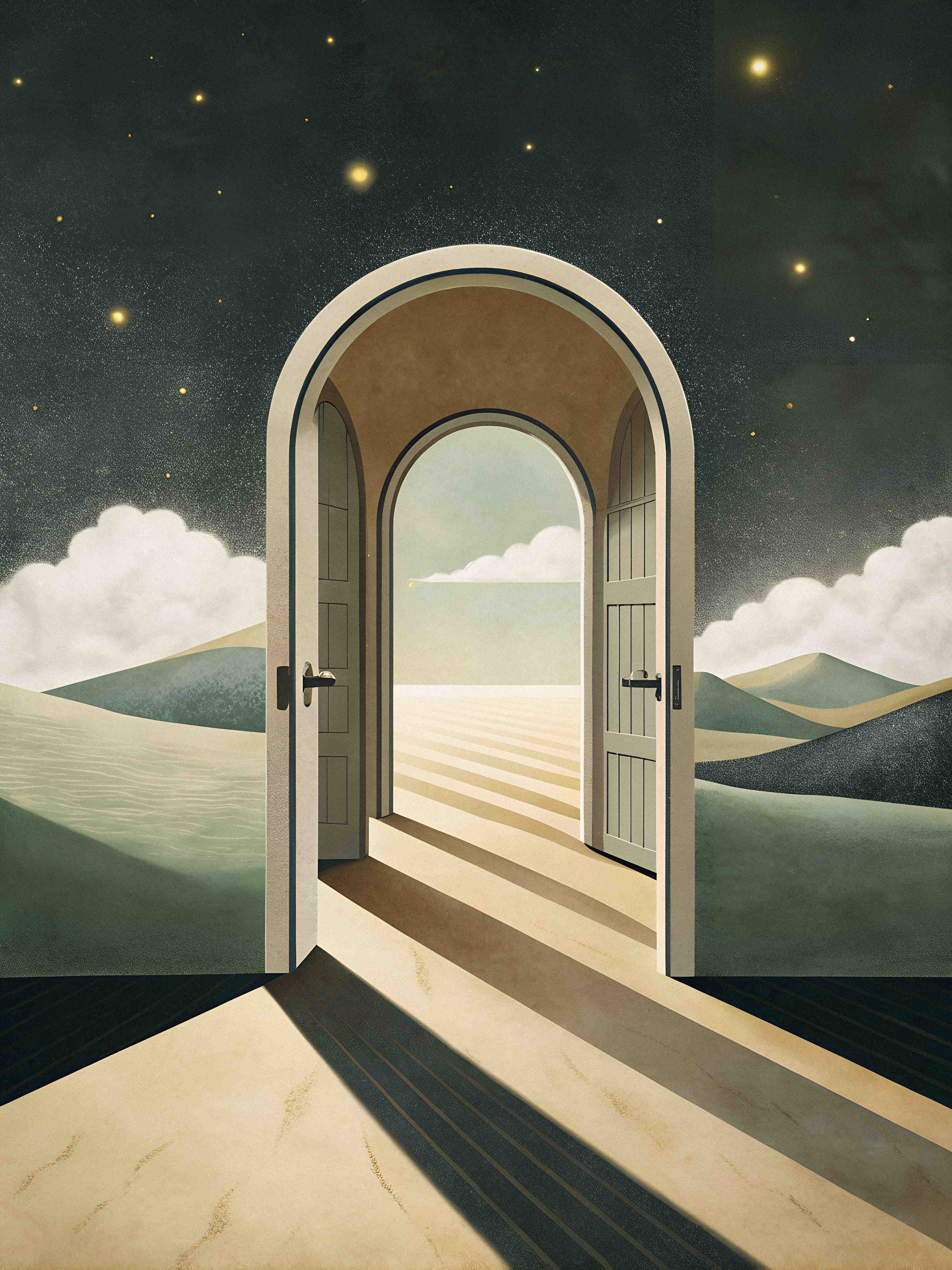 Große Wandbilder-Traumhafte Tür ins Universum