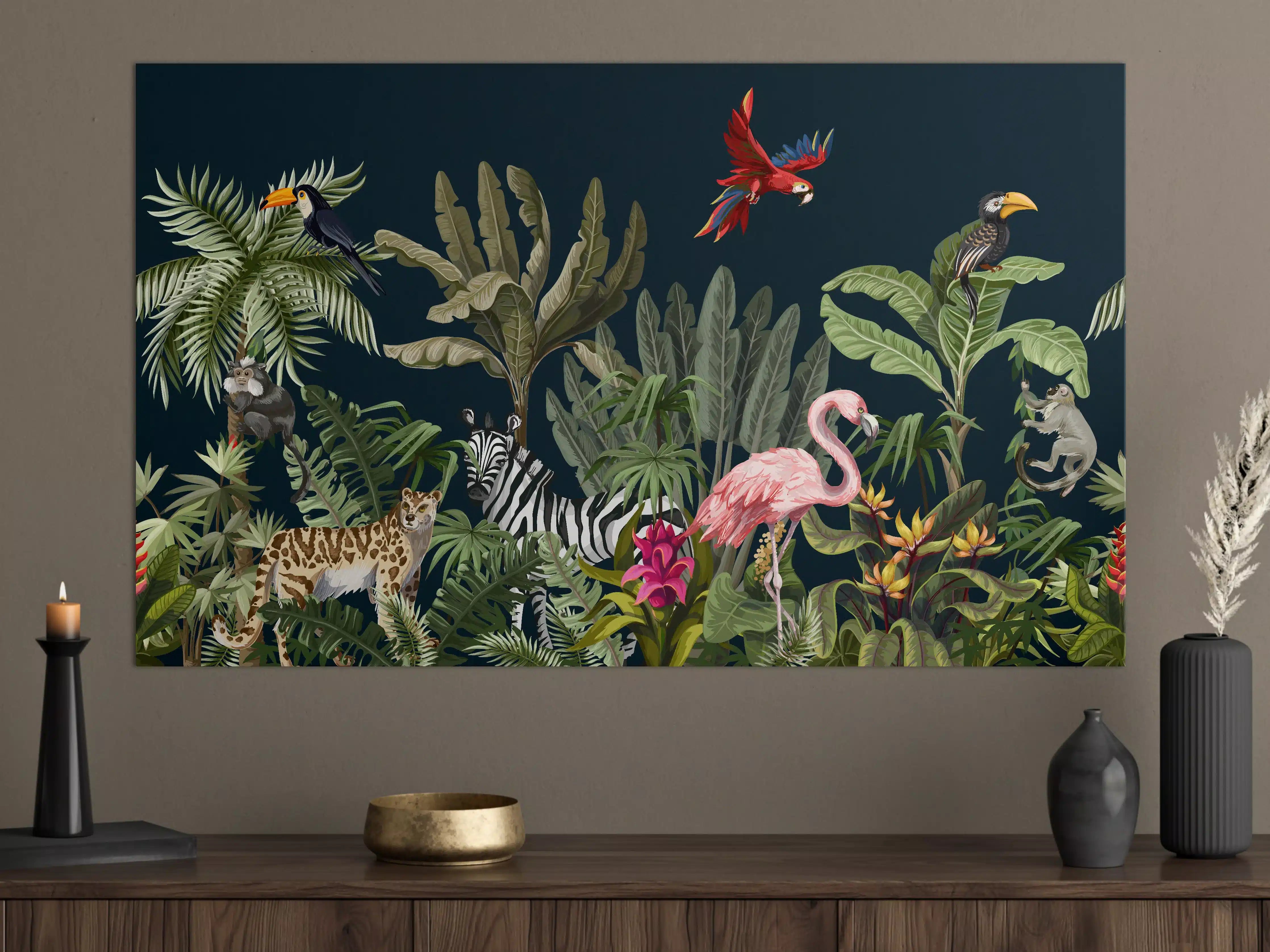Große Wandbilder - Tropische Dschungel Tiermotive