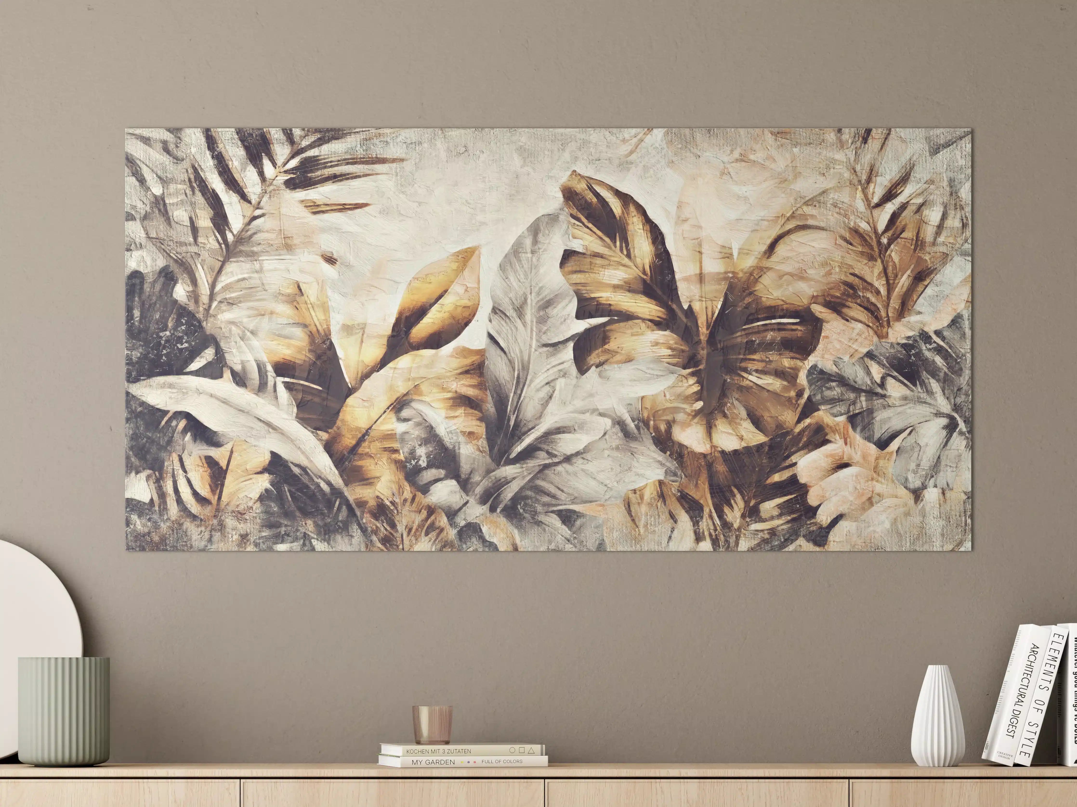 Große Wandbilder - Tropische Dschungelpanorama-Kunst