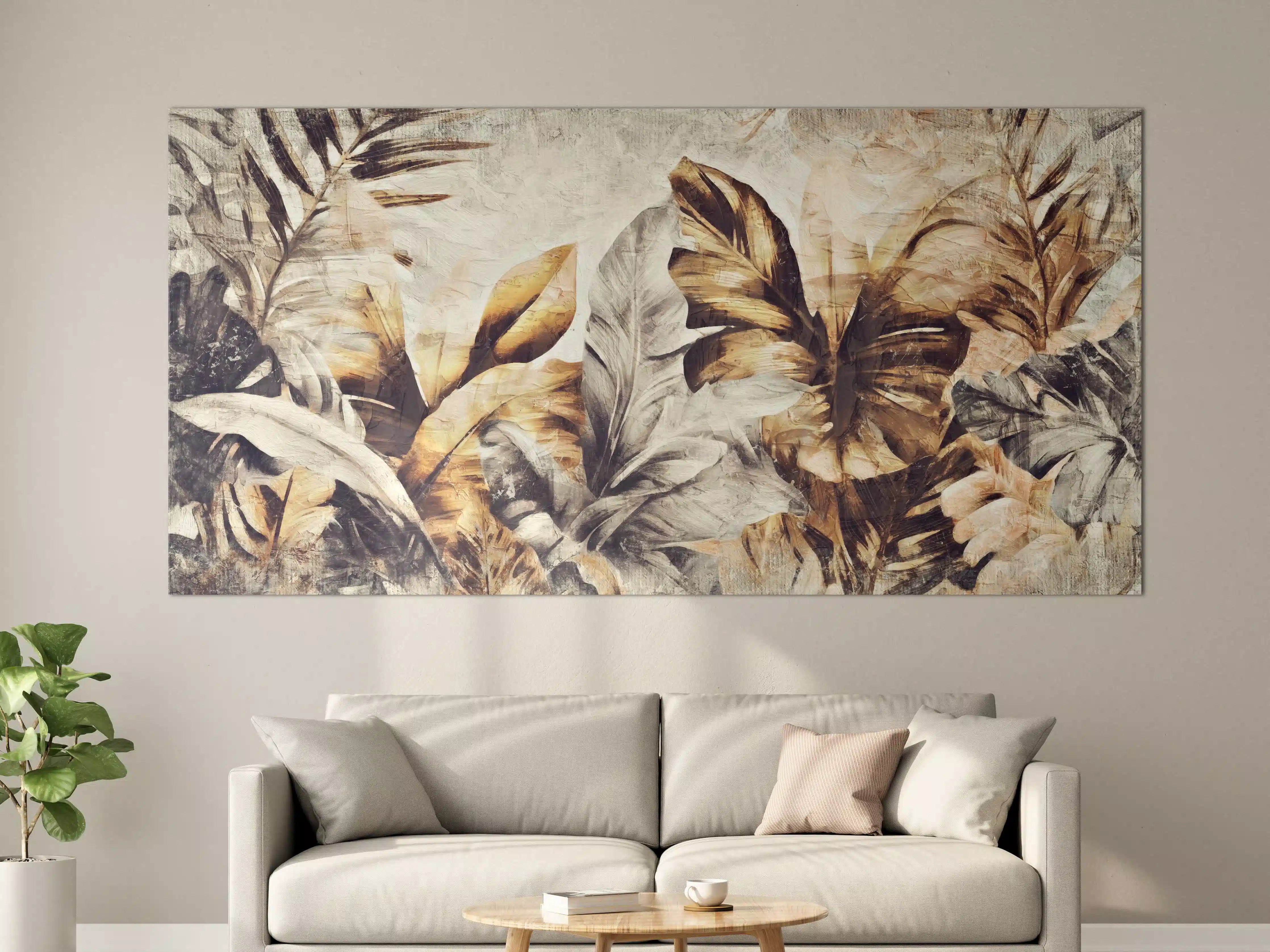Große Wandbilder - Tropische Dschungelpanorama-Kunst