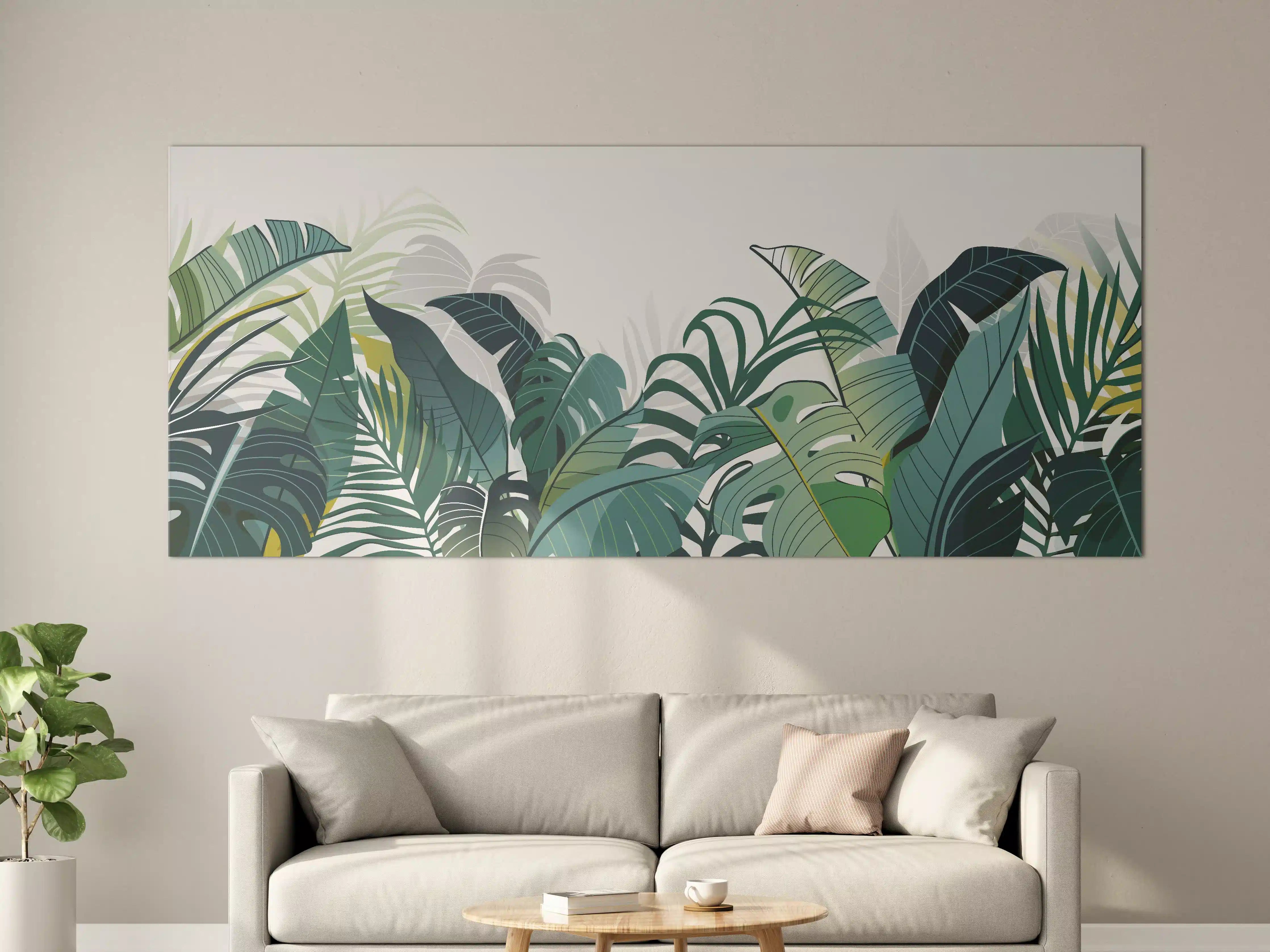 Große Wandbilder - Tropische Pflanzen Illustration