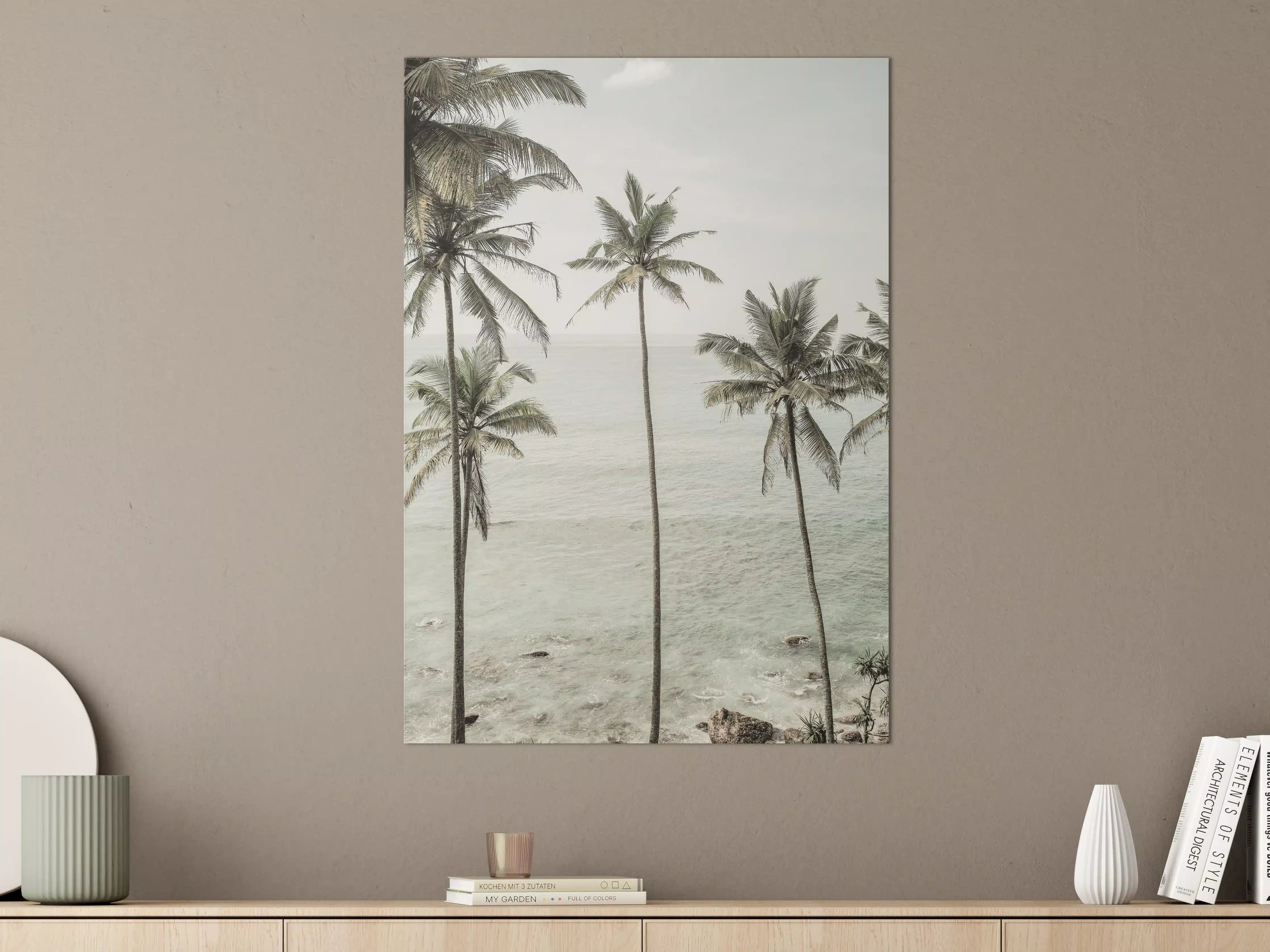 Große Wandbilder - Tropische Strand-Palmen Aussicht