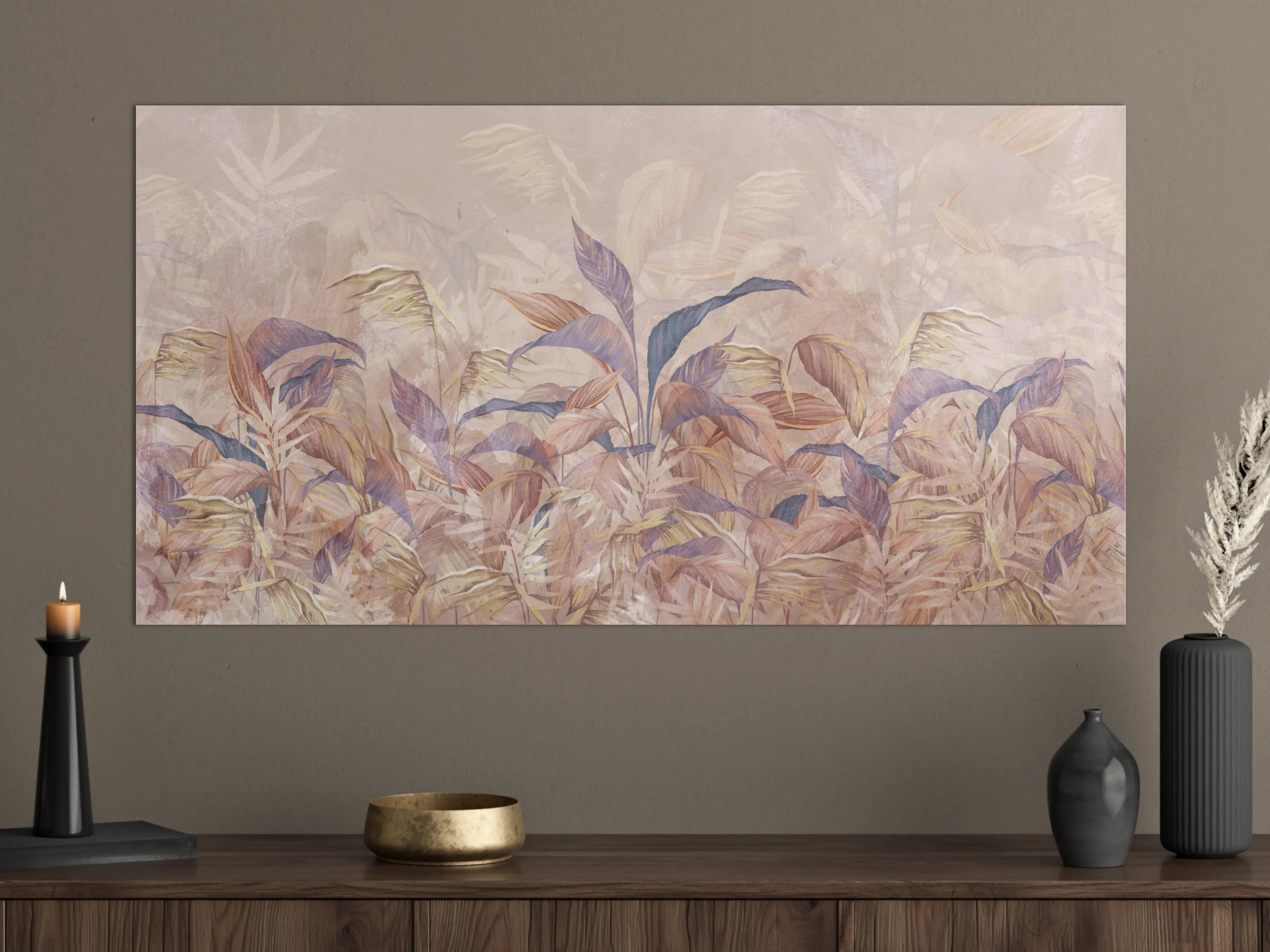 Große Wandbilder - Tropisches Blätter Design
