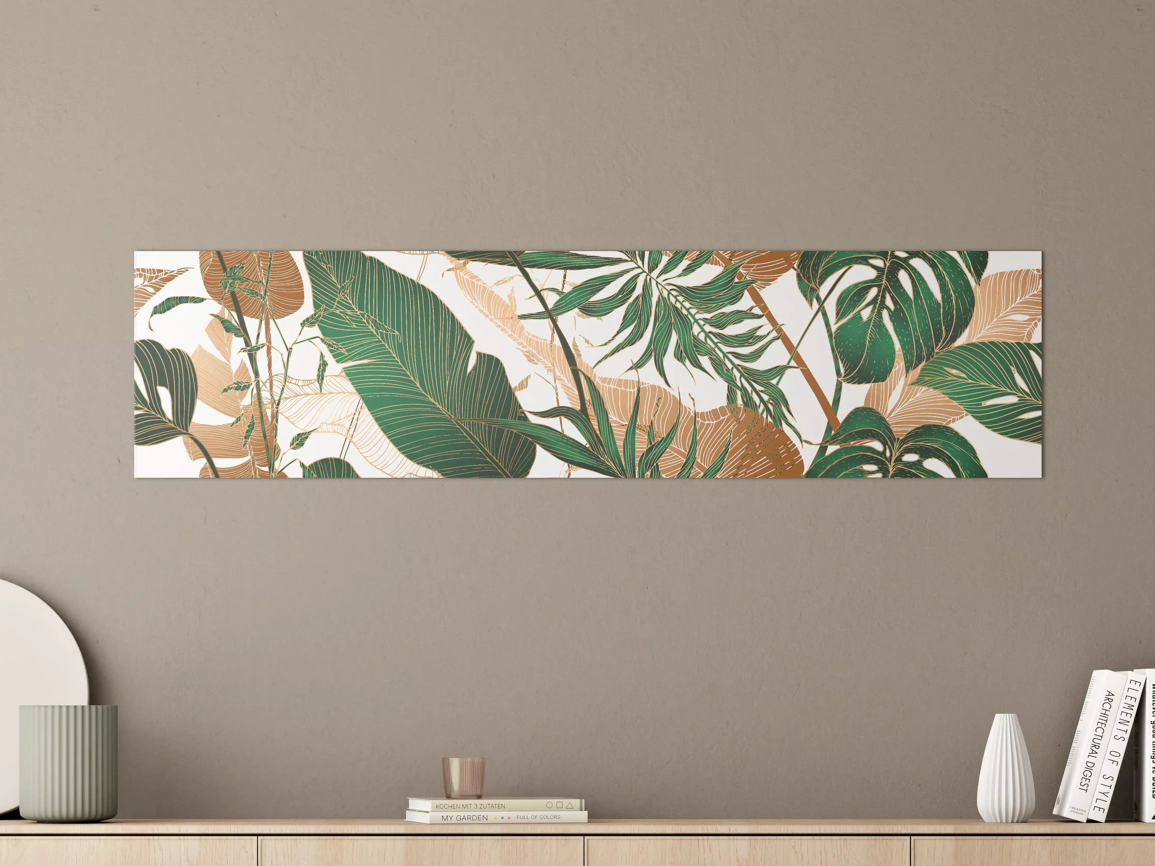 Große Wandbilder - Tropisches Blattmuster Design