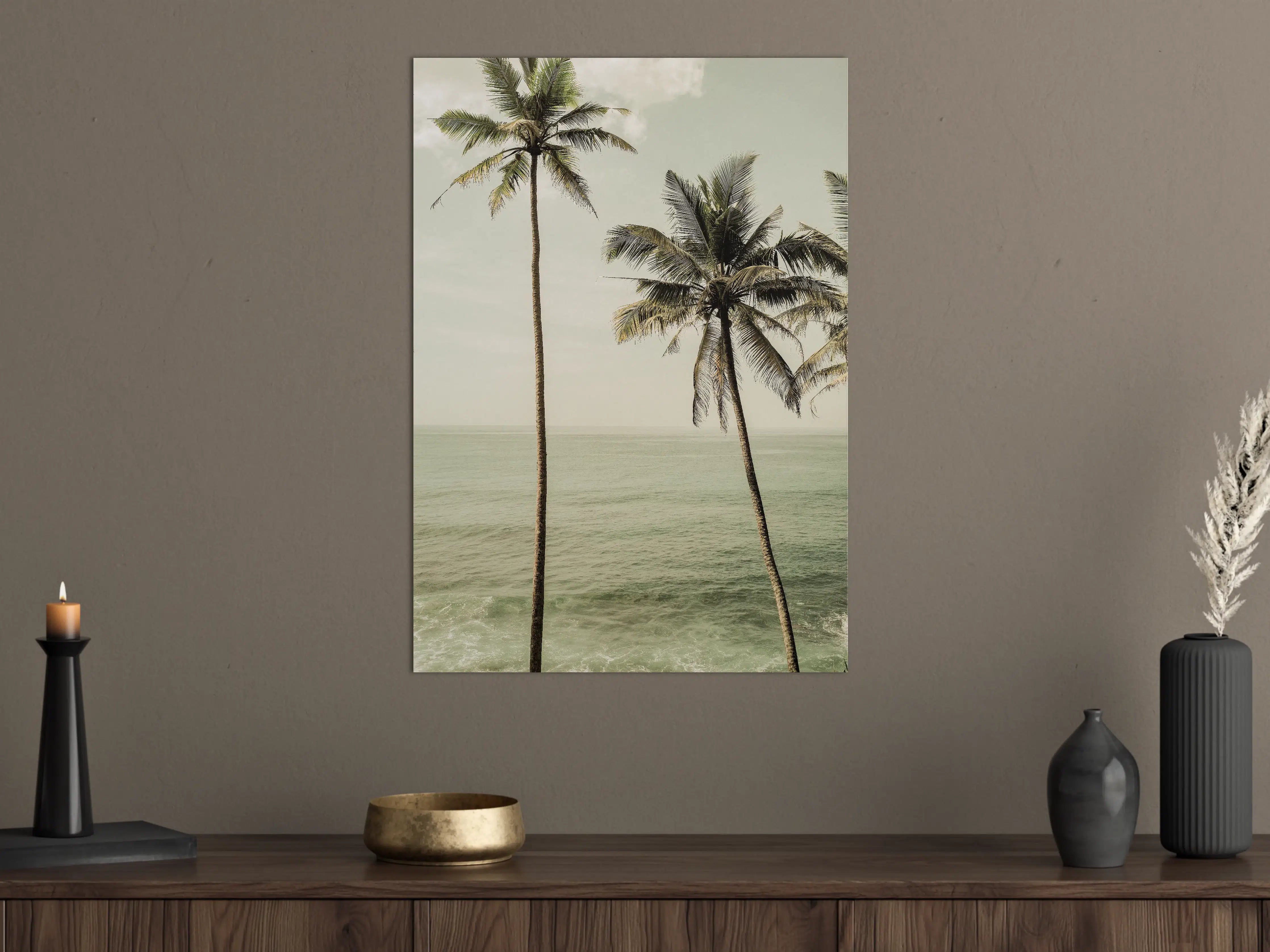 Große Wandbilder - Tropisches Palmen-Meer-Panorama