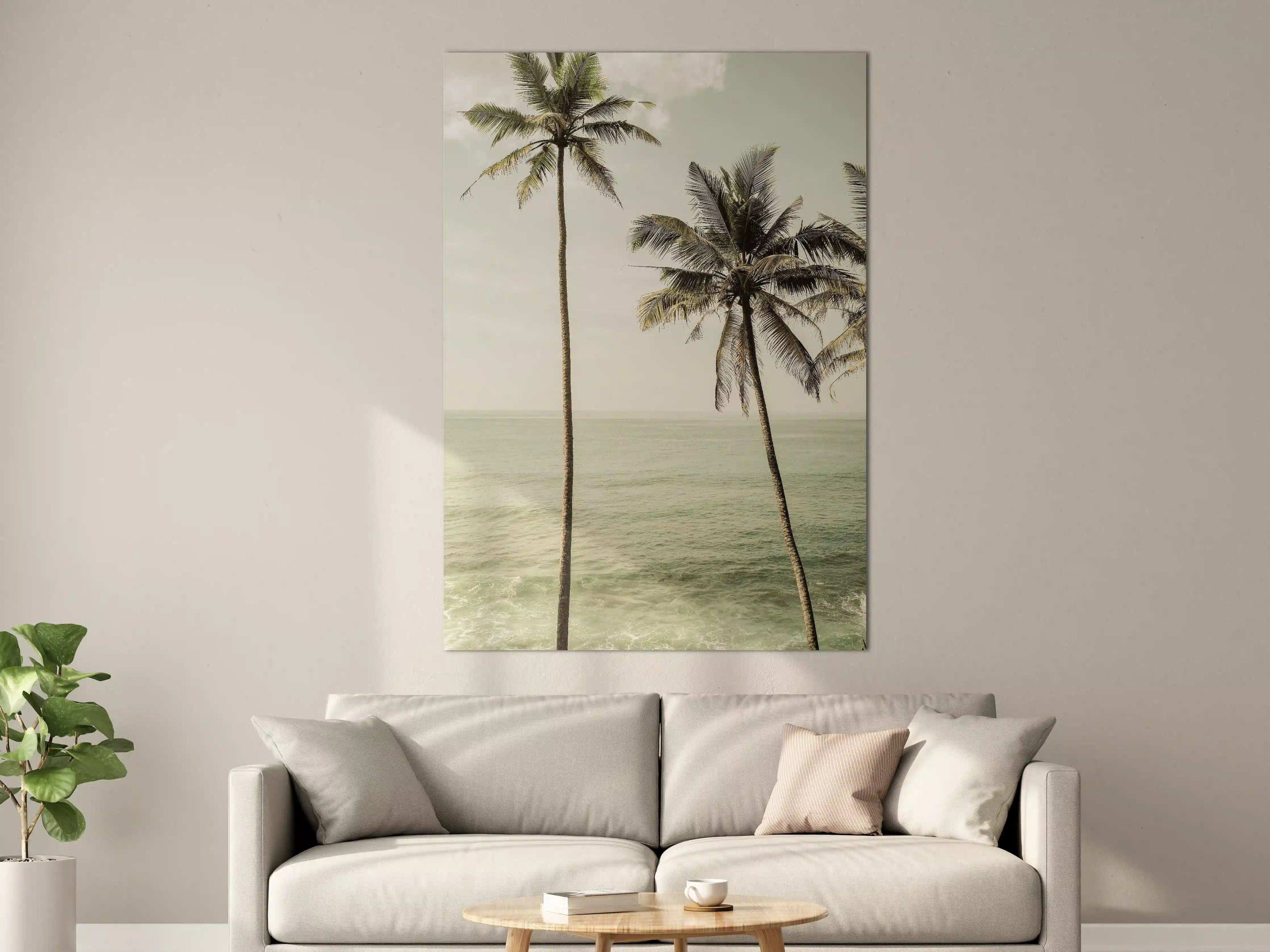 Große Wandbilder - Tropisches Palmen-Meer-Panorama