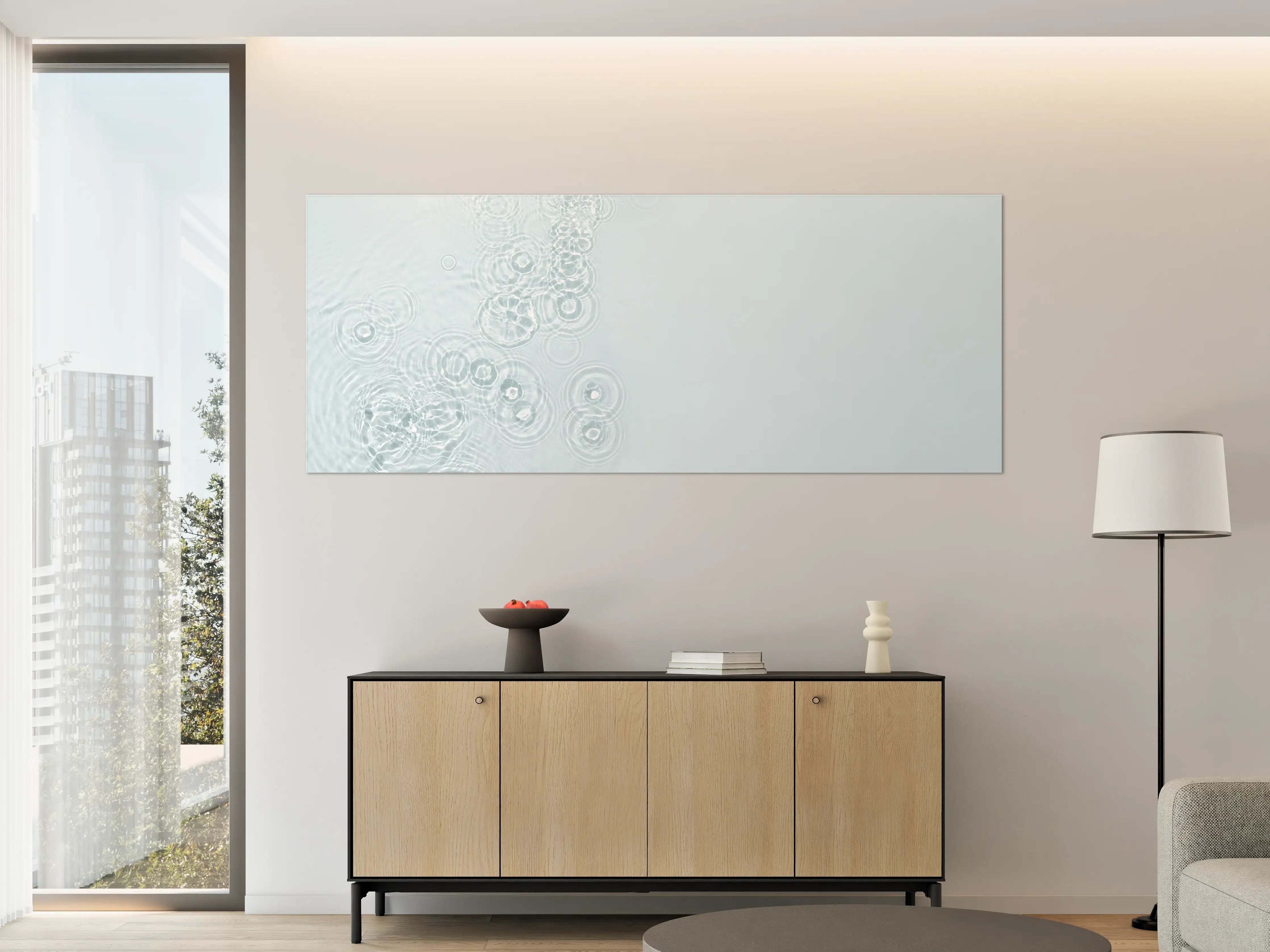 Große Wandbilder - Türkis-Weiß Wassertextur