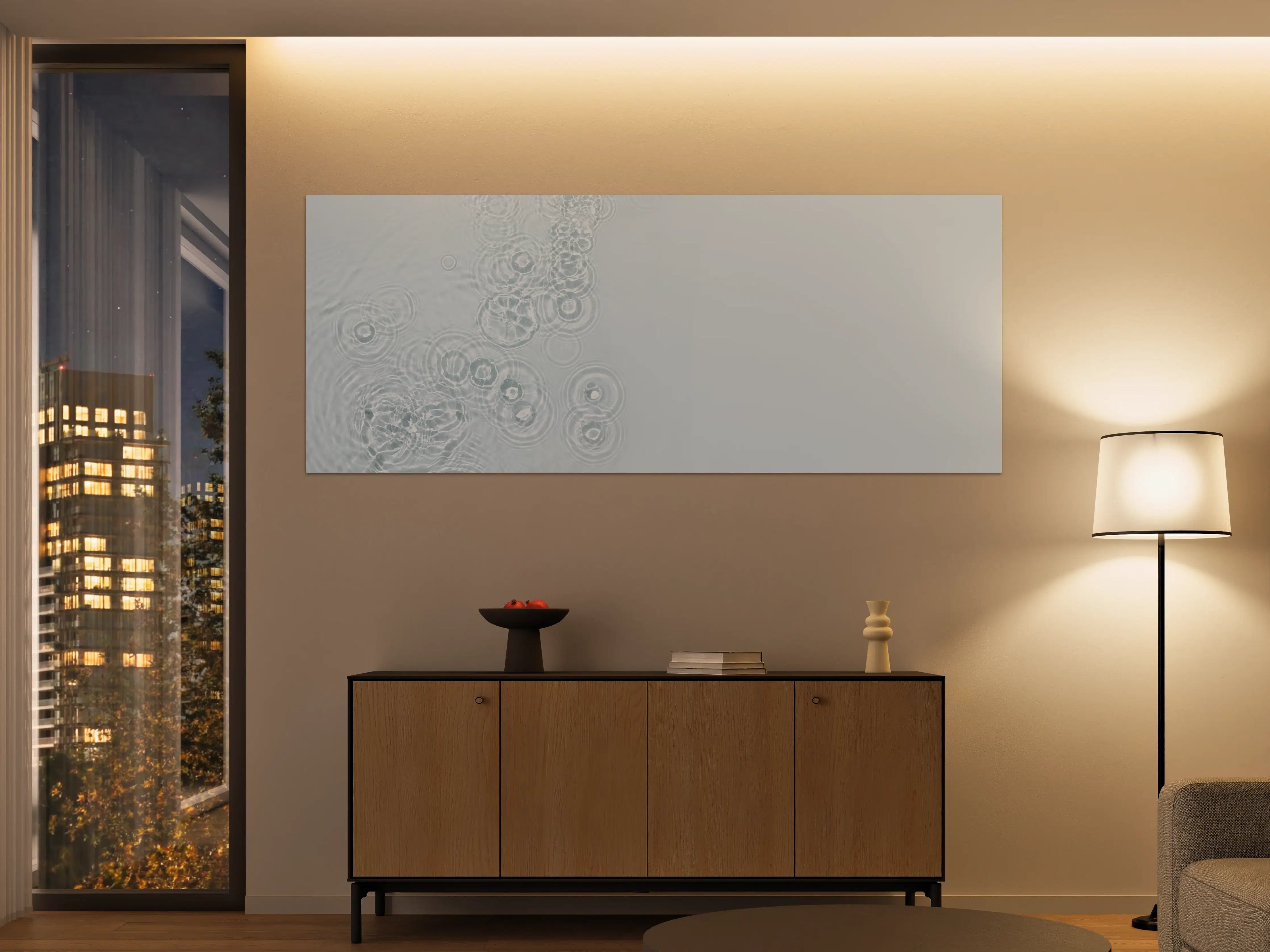 Große Wandbilder - Türkis-Weiß Wassertextur