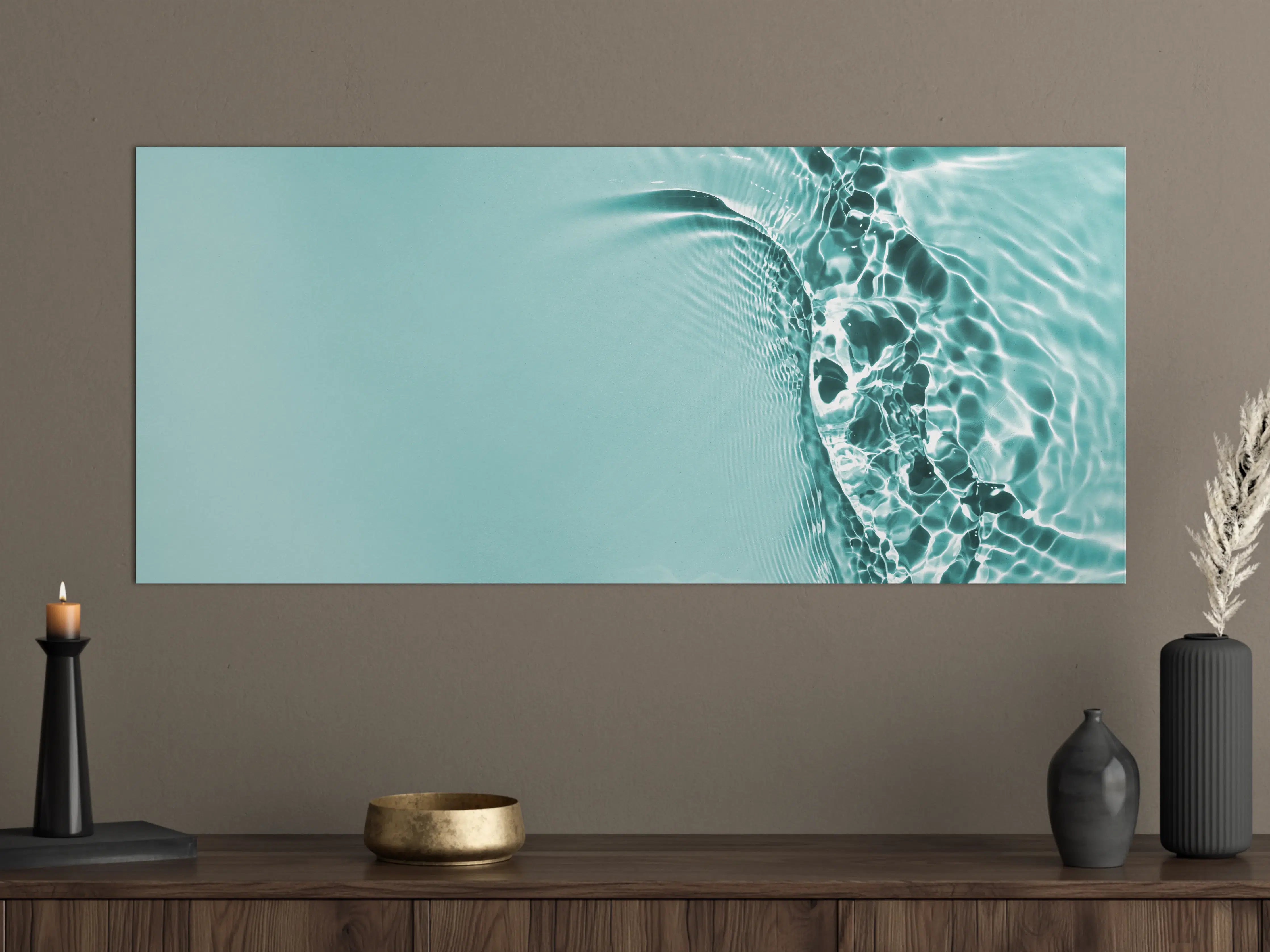 Große Wandbilder - Türkisblaues Wasser mit Lichtreflexen