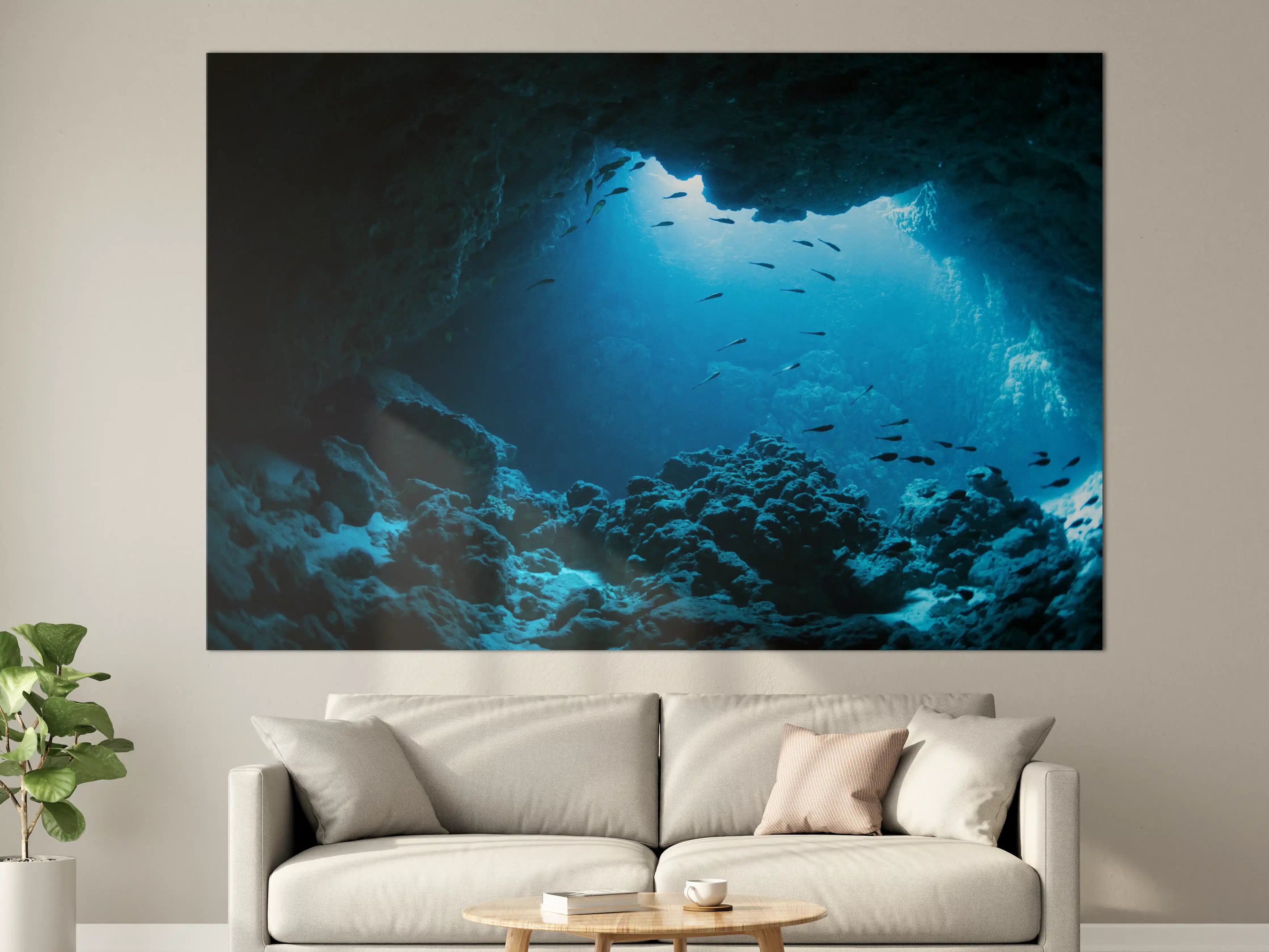 Große Wandbilder - Unterwasser-Höhle in Miyako-jima