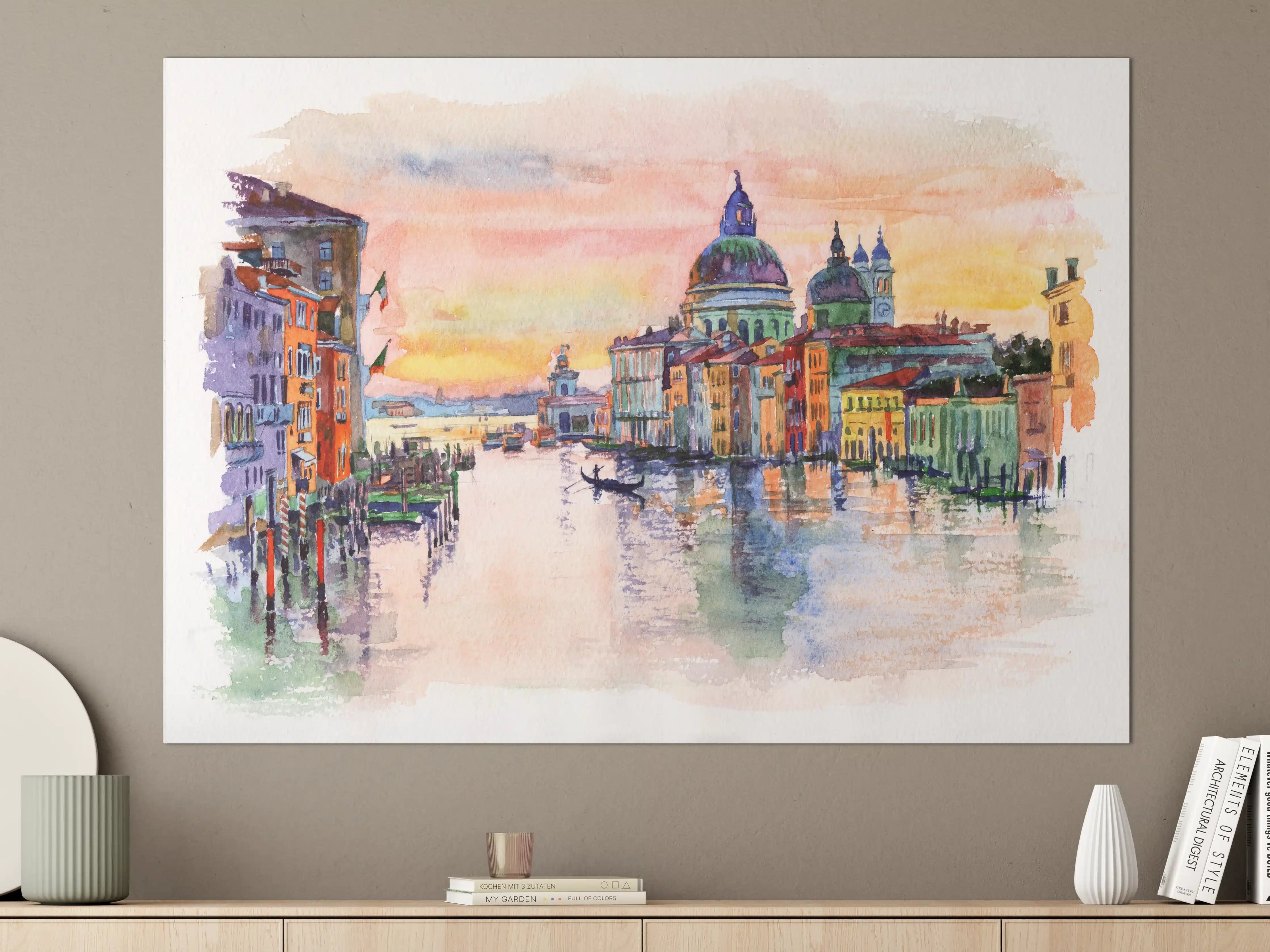 Große Wandbilder - Venedig Aquarell 