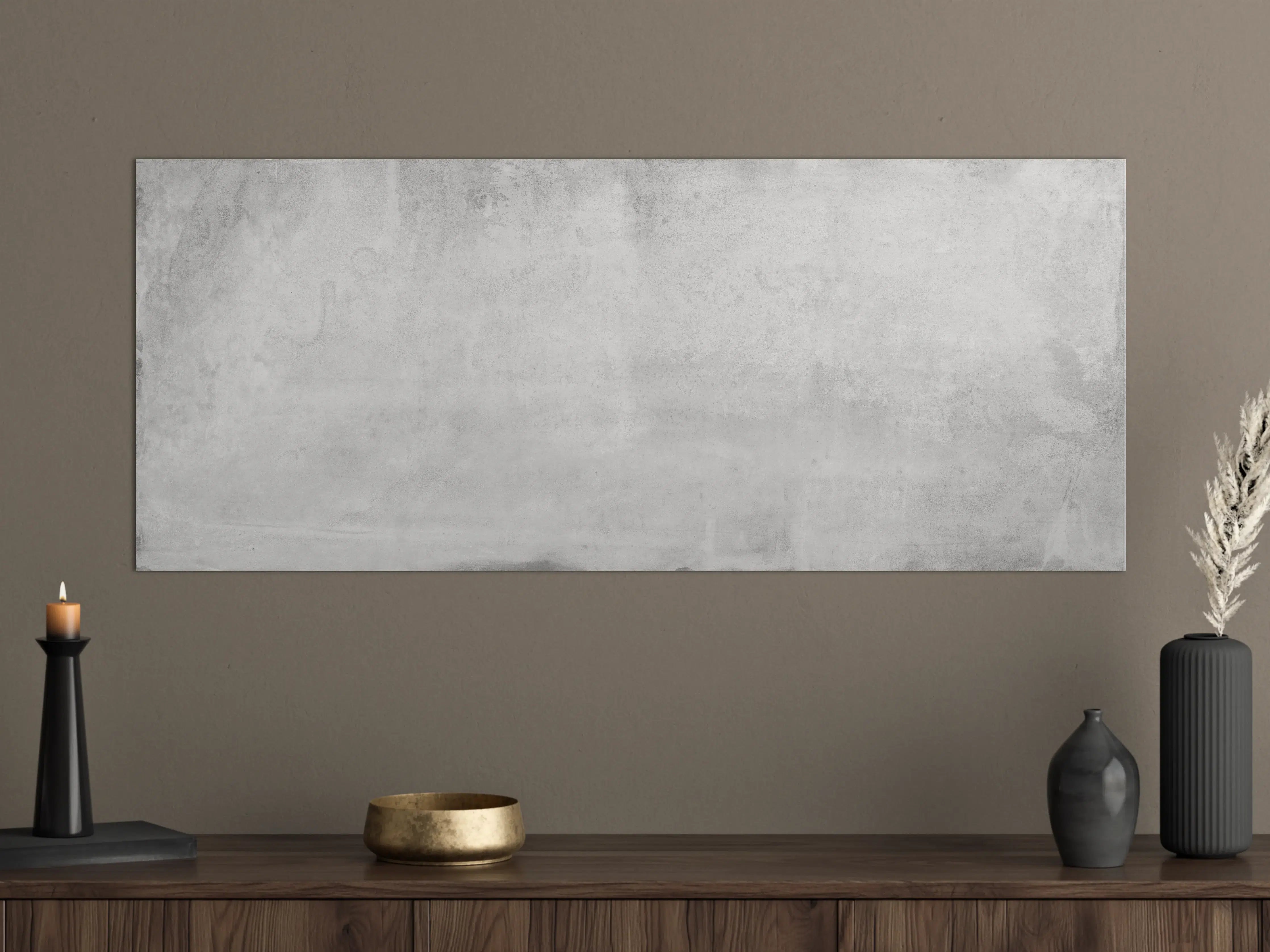 Große Wandbilder - Verwitterte graue Zementwand