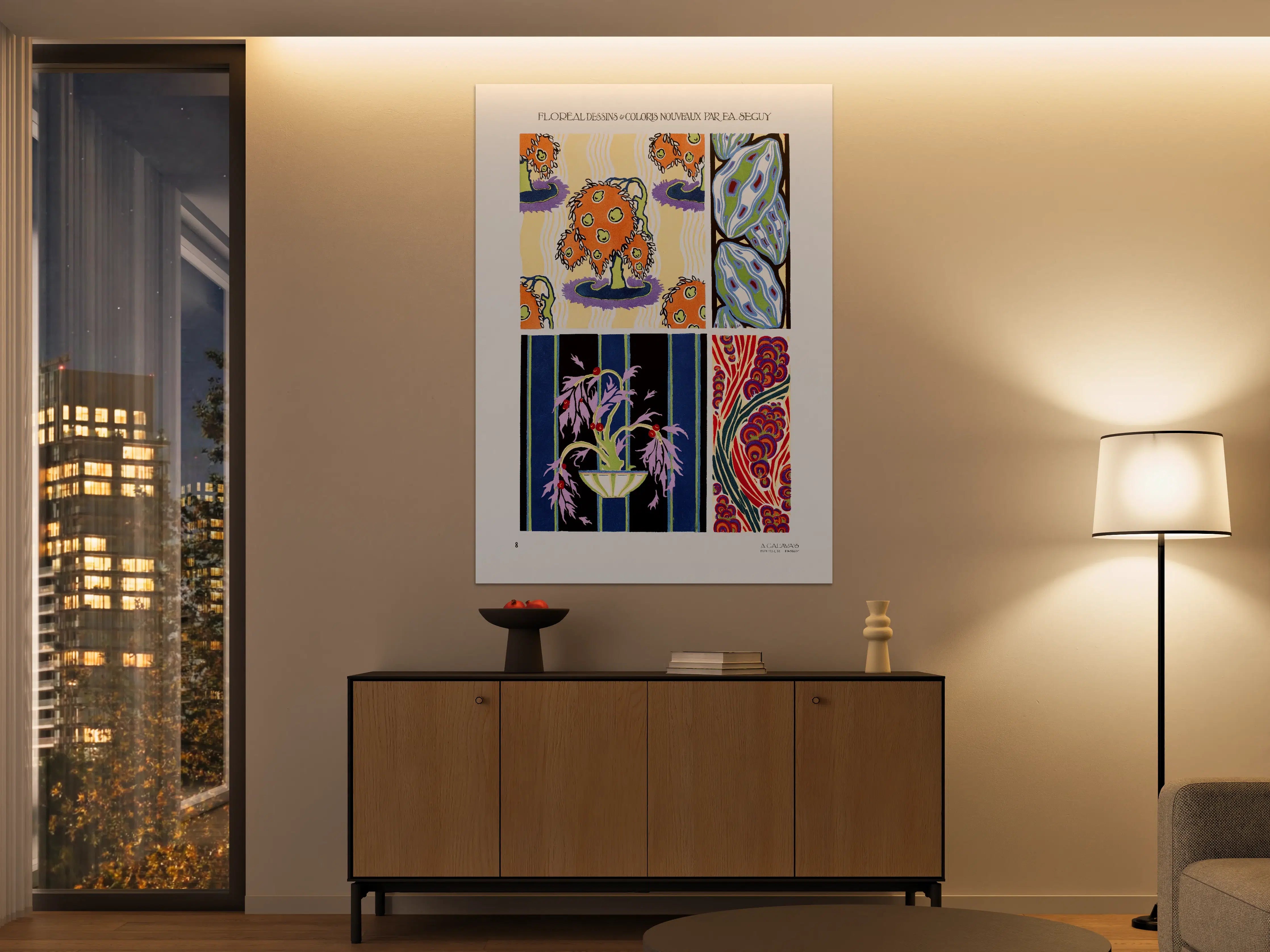 Große Wandbilder - Vintage-Blumen Kunstposter