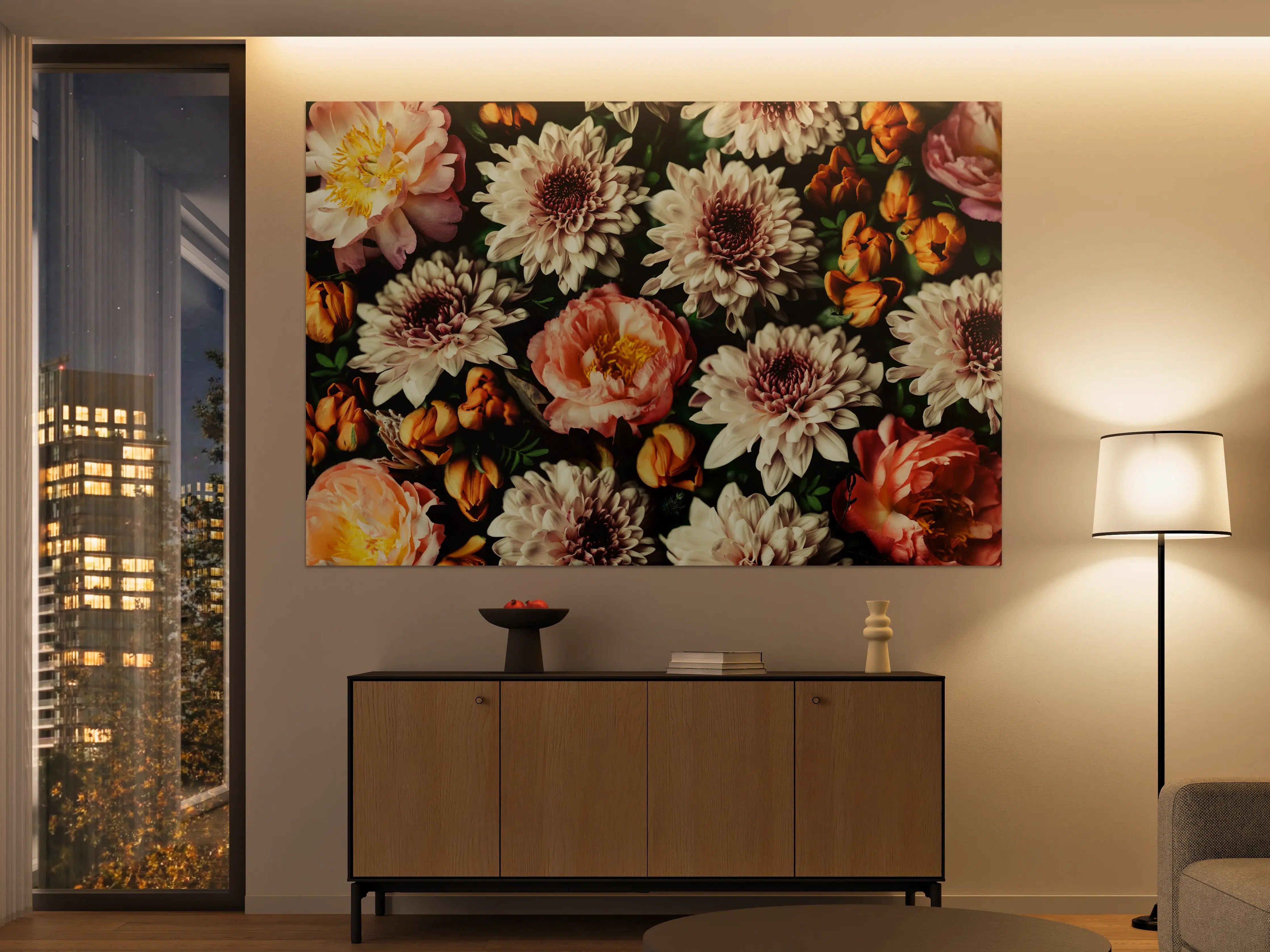Große Wandbilder - Vintage-Bouquet mit schönen Blumen