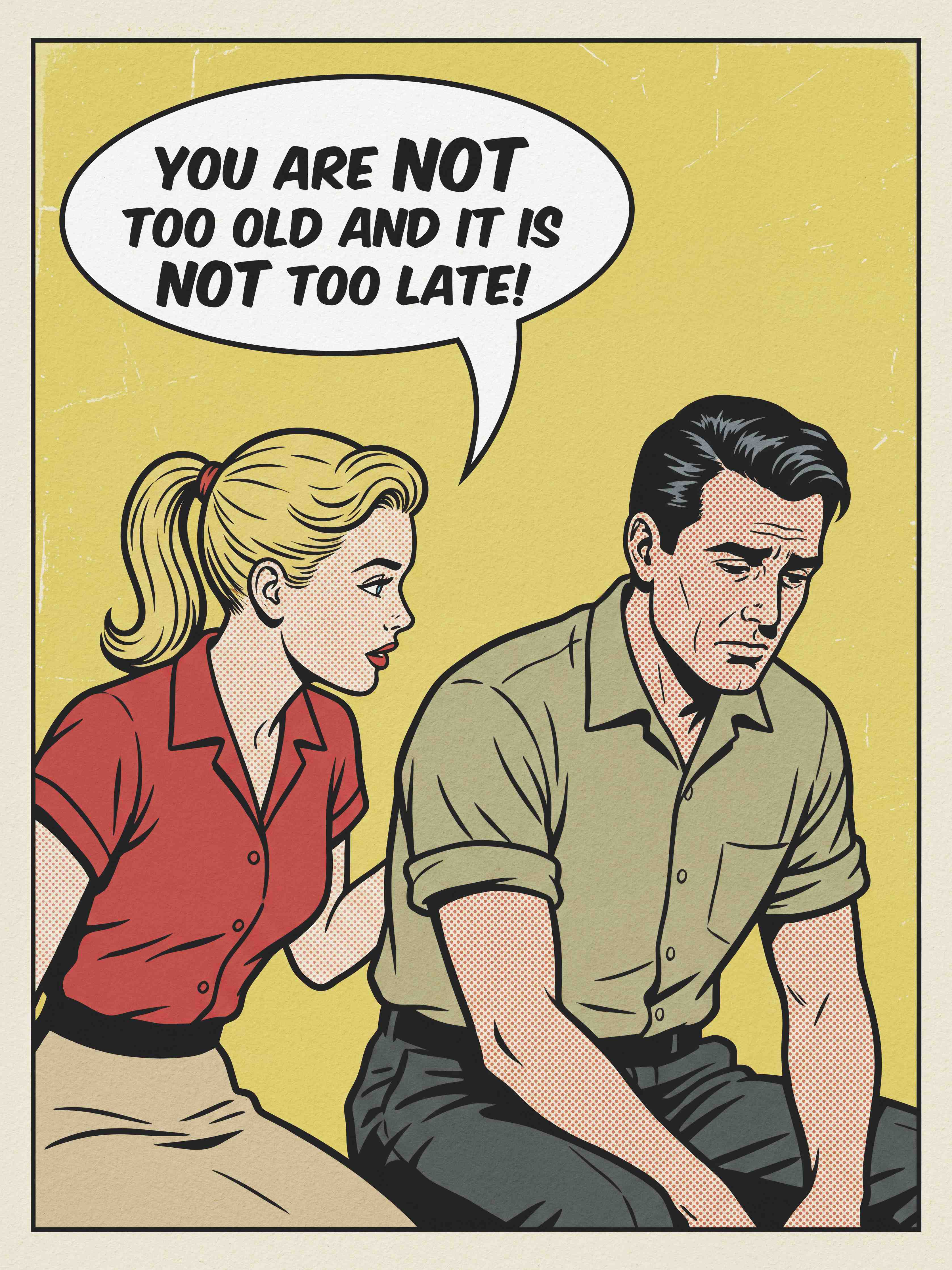 Große Wandbilder-Vintage Comic Atmosphäre