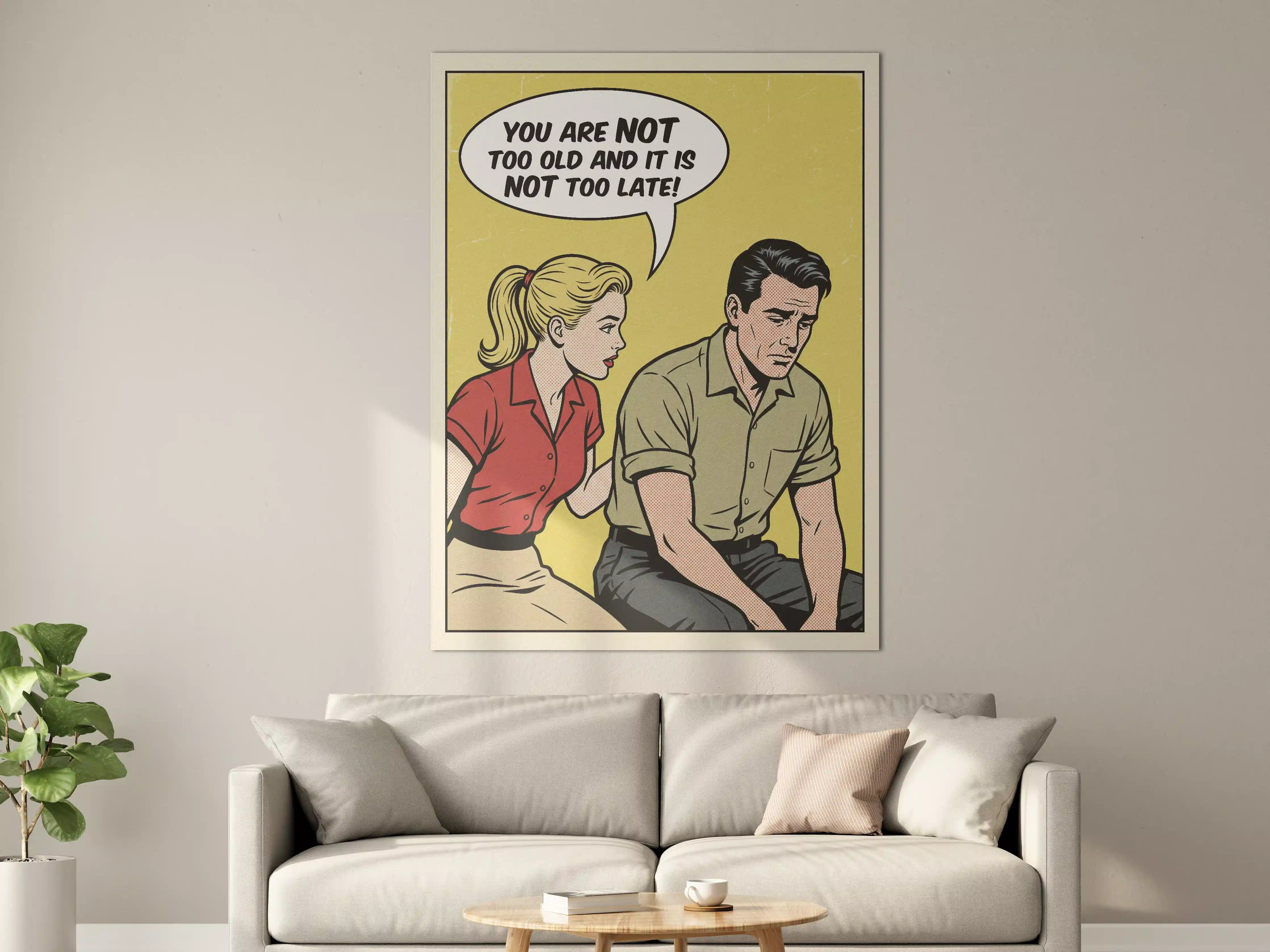 Große Wandbilder - Vintage Comic Atmosphäre