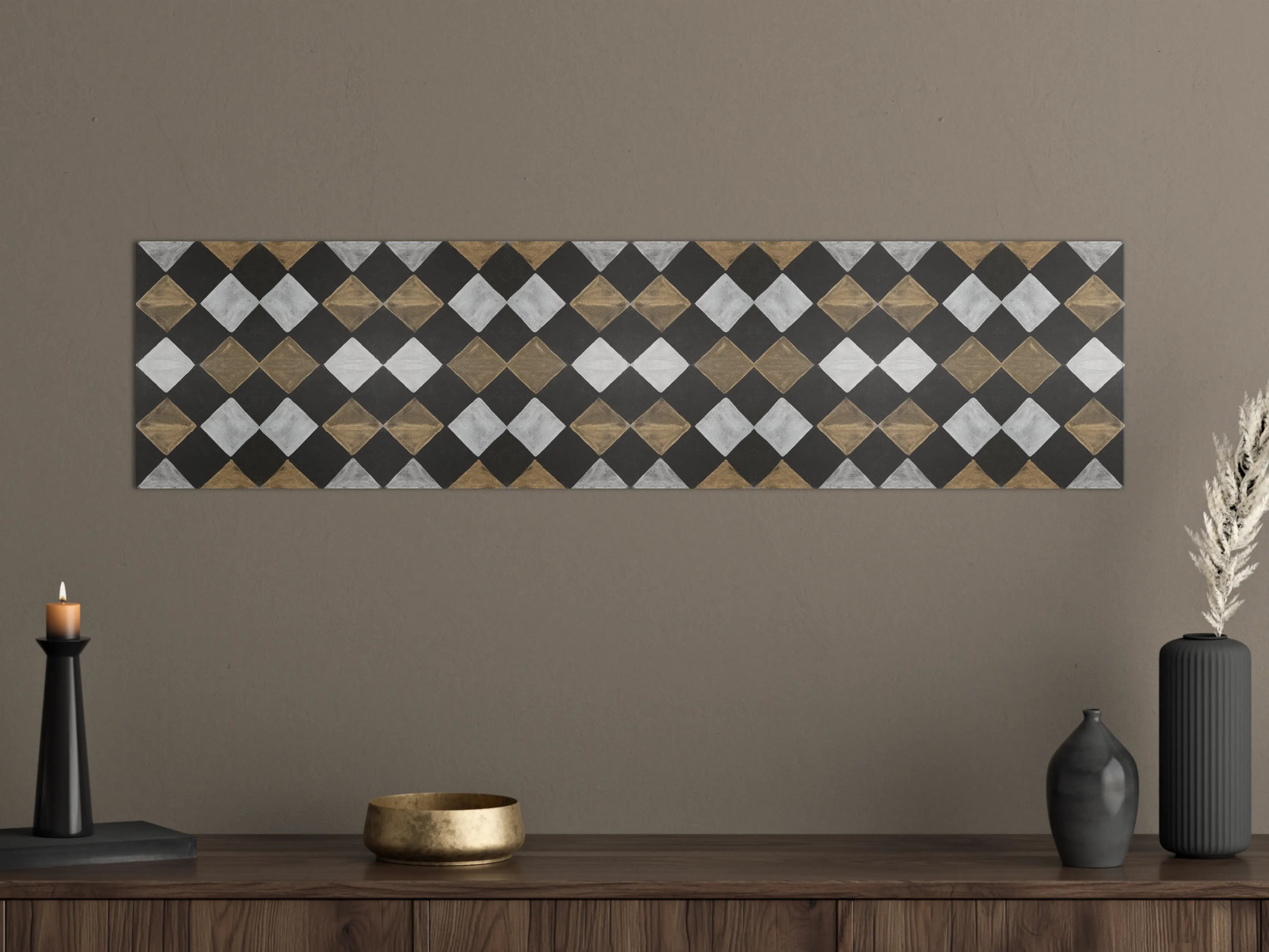 Große Wandbilder - Vintage Mosaik Fliesentapete