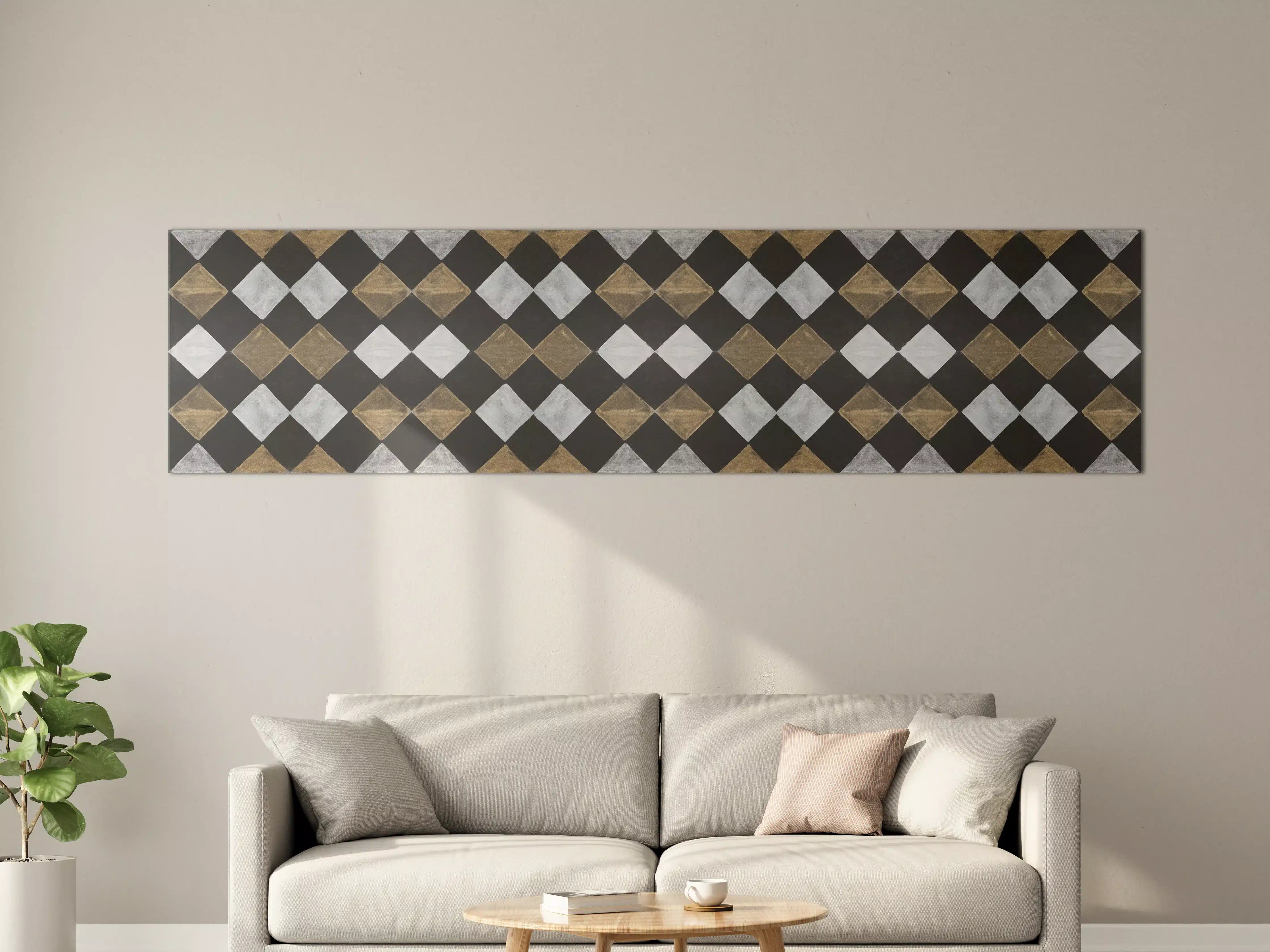 Große Wandbilder - Vintage Mosaik Fliesentapete