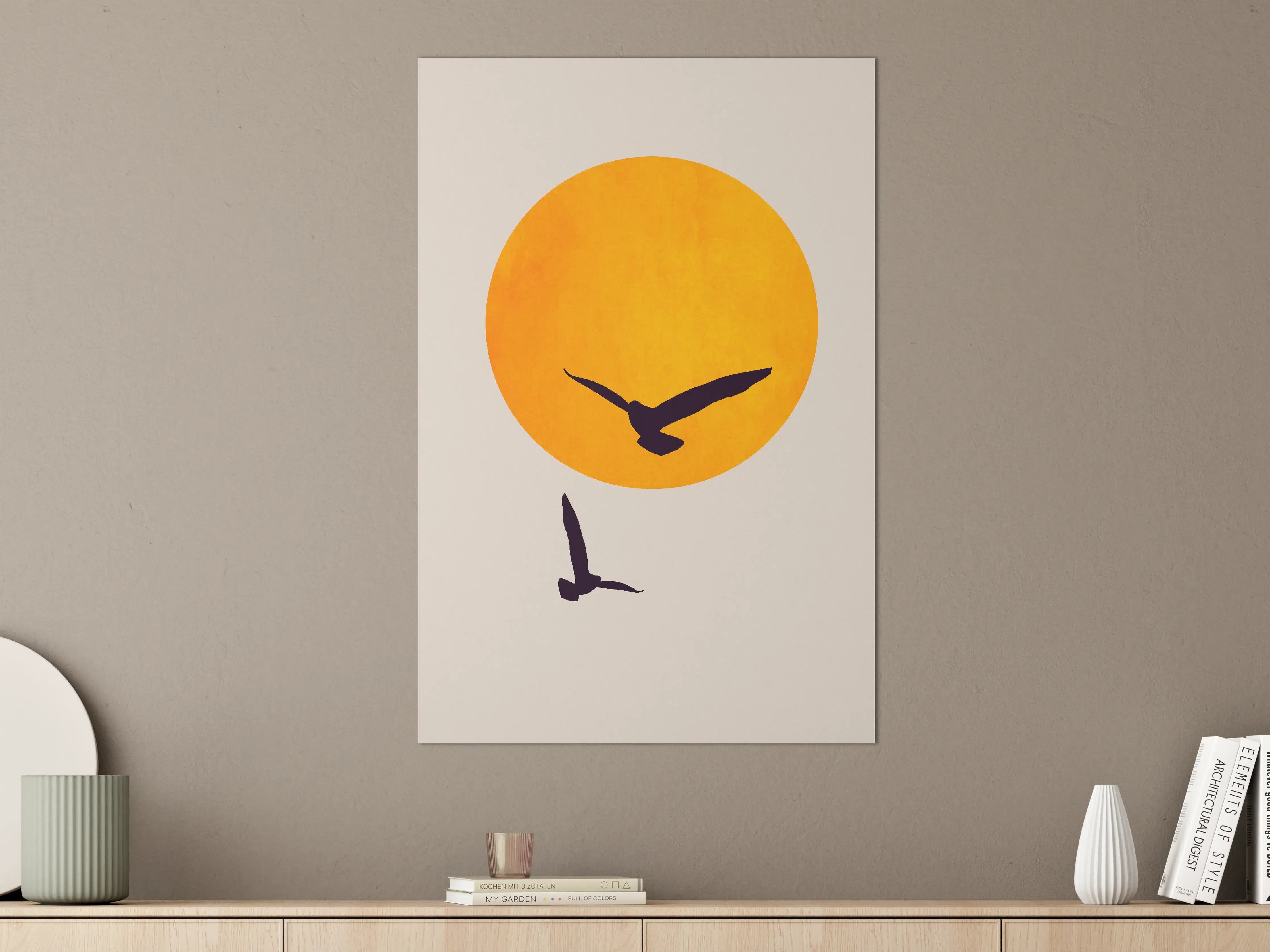 Große Wandbilder - Vögel im Himmel - Grafik