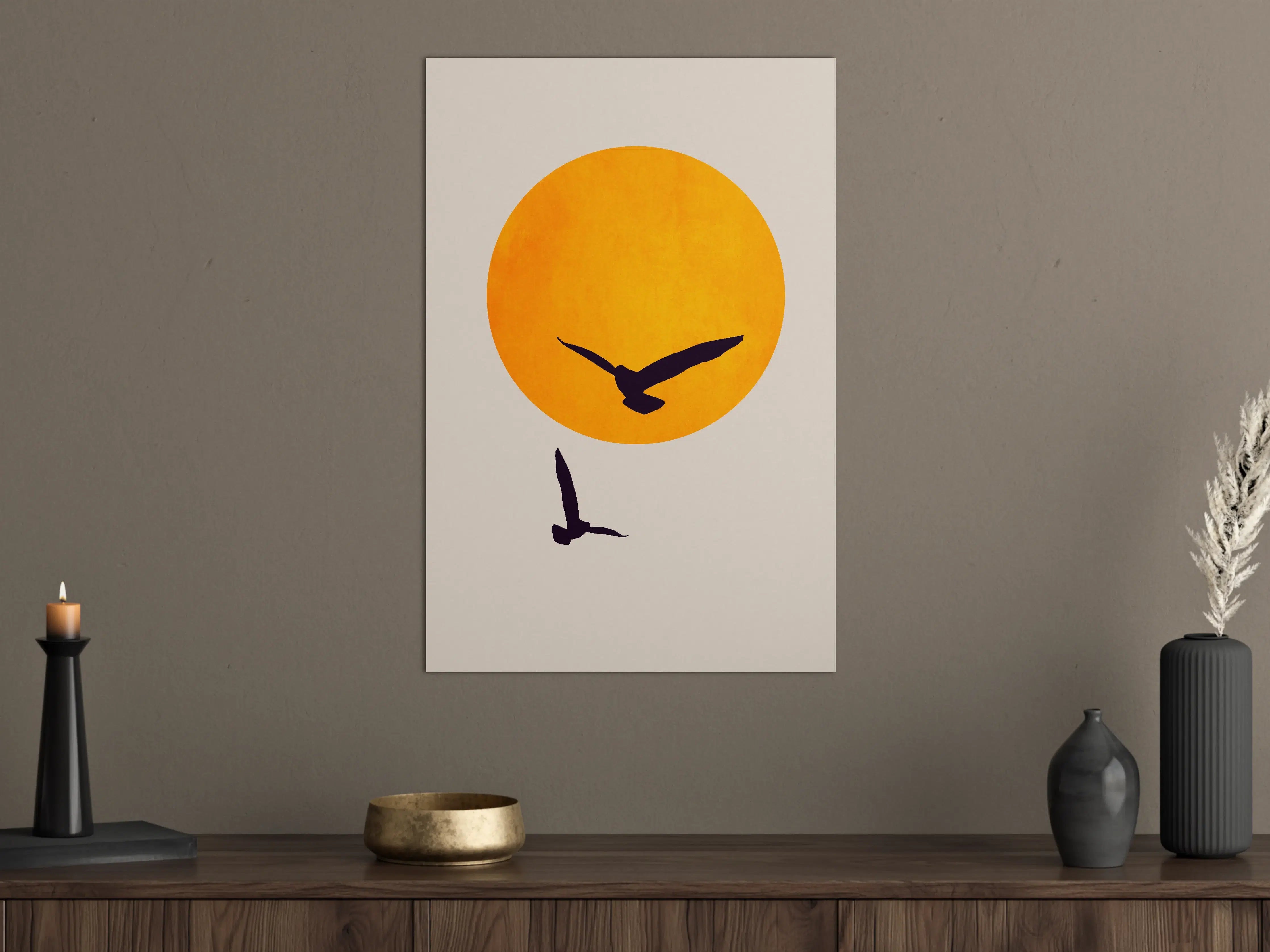 Große Wandbilder - Vögel im Himmel - Grafik
