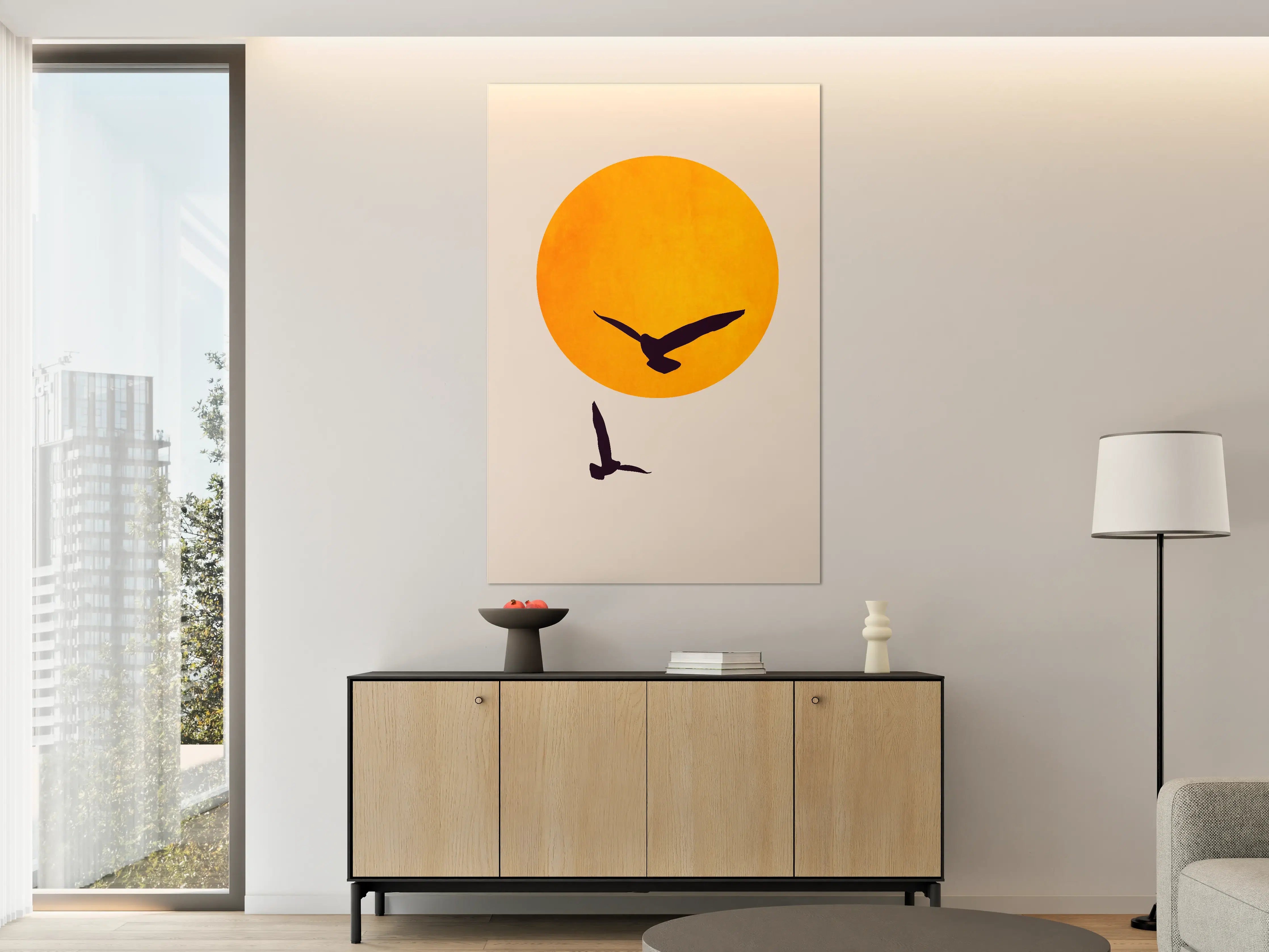 Große Wandbilder - Vögel im Himmel - Grafik
