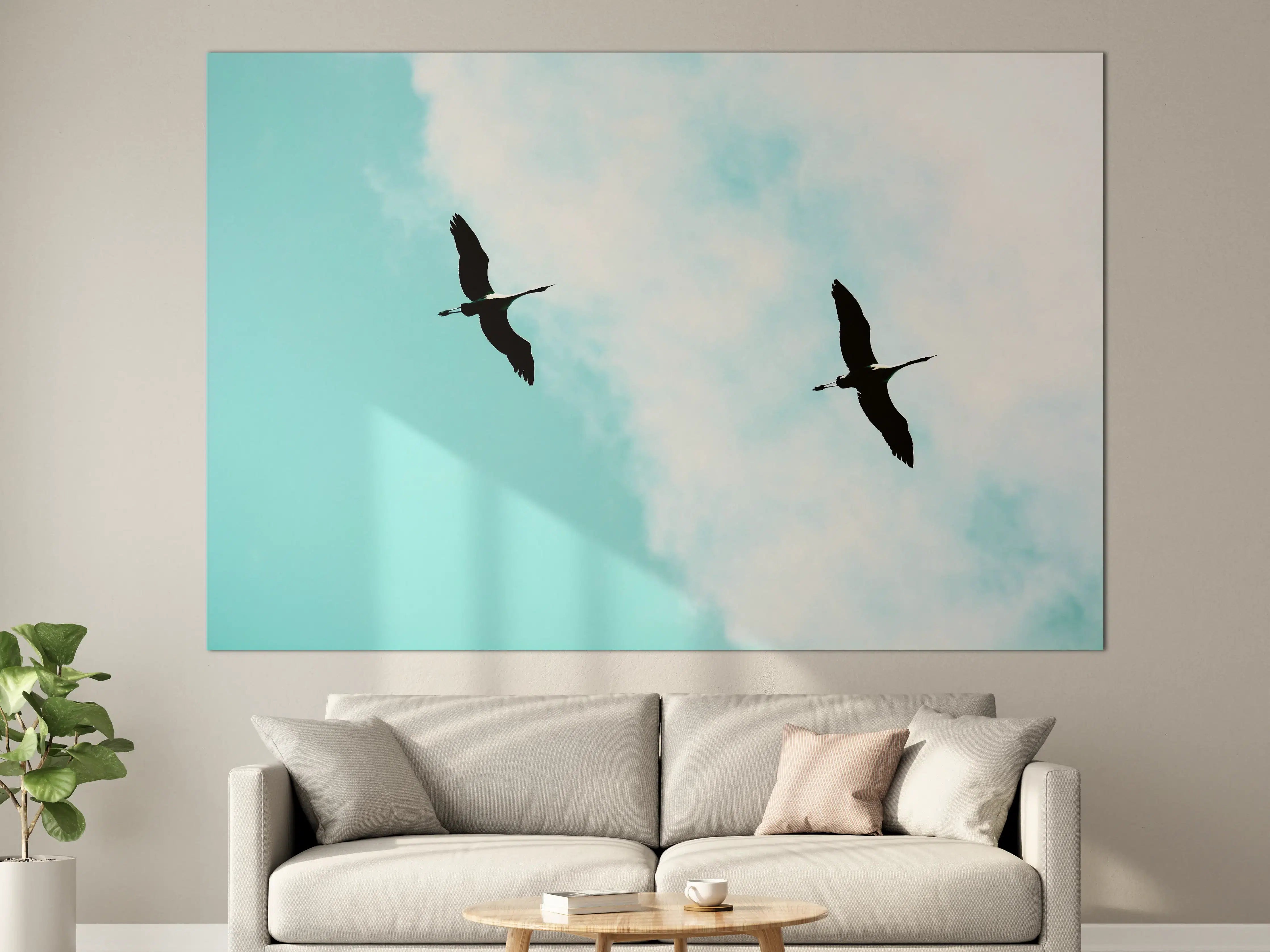 Große Wandbilder - Vogel Silhouetten am Himmel