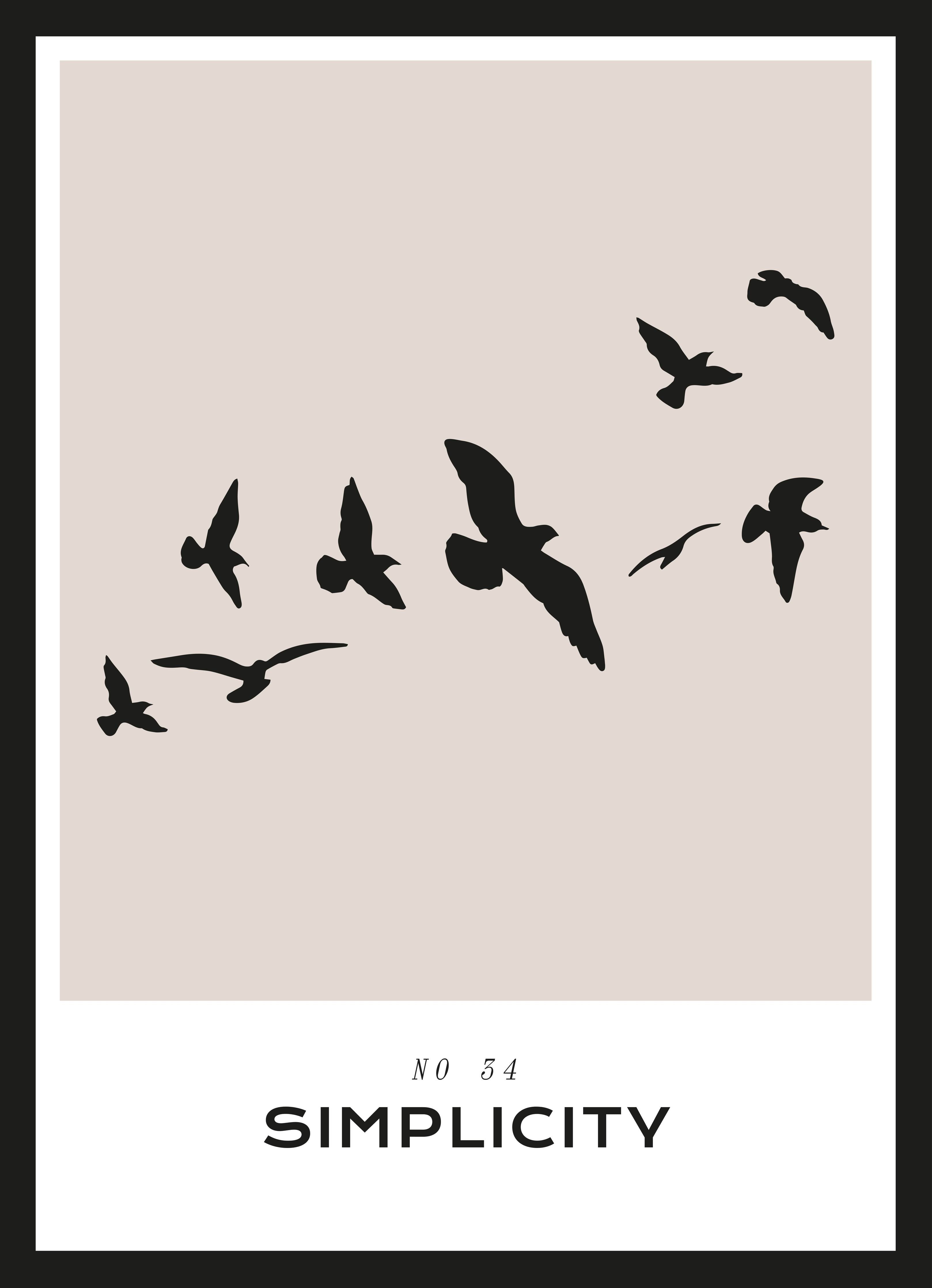 Große Wandbilder-Vogel silhouettes auf hellem Hintergrund