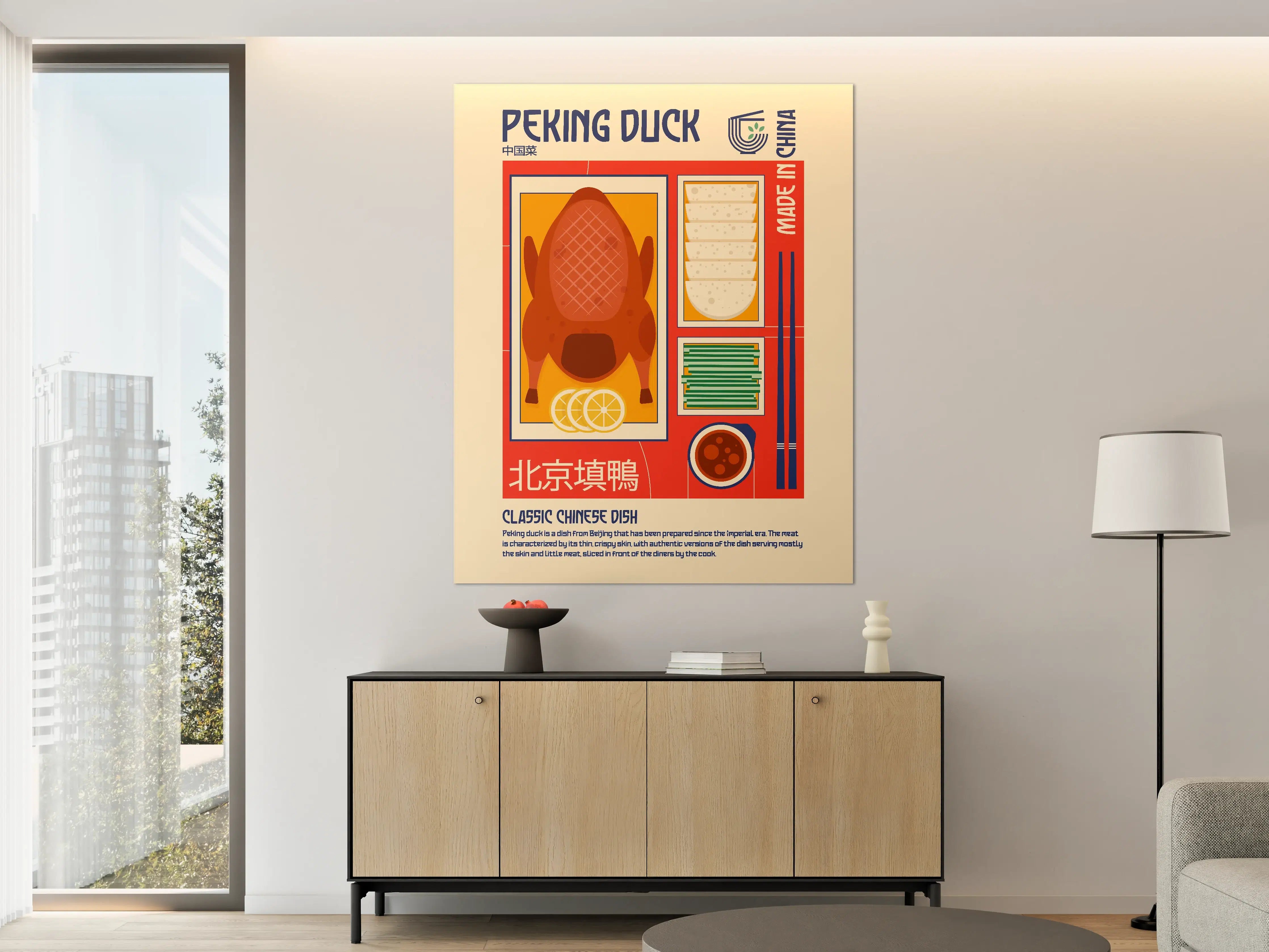 Große Wandbilder - Vogelbild mit Bunt-Design