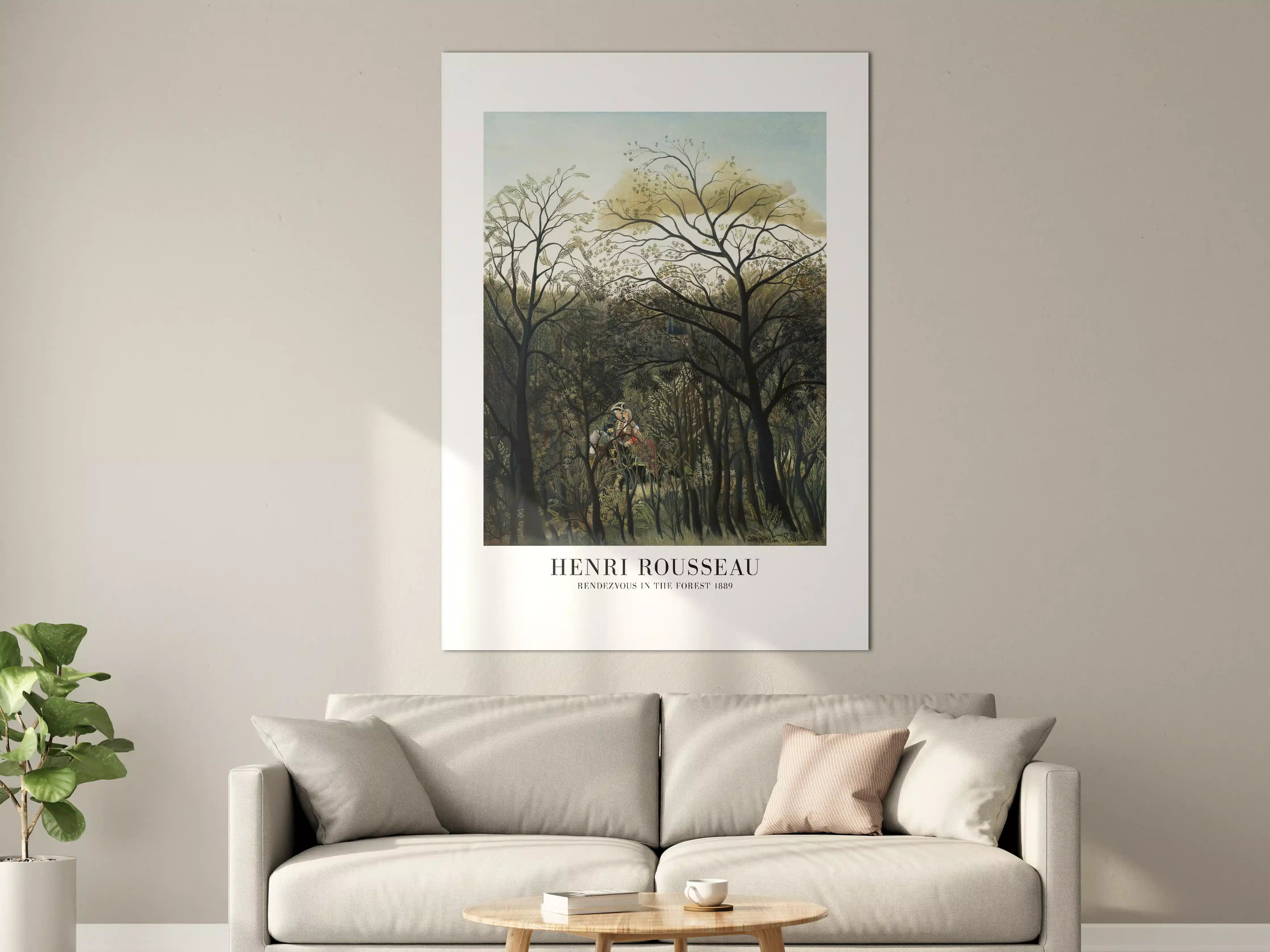 Große Wandbilder - Waldszene im impressionistischen Stil