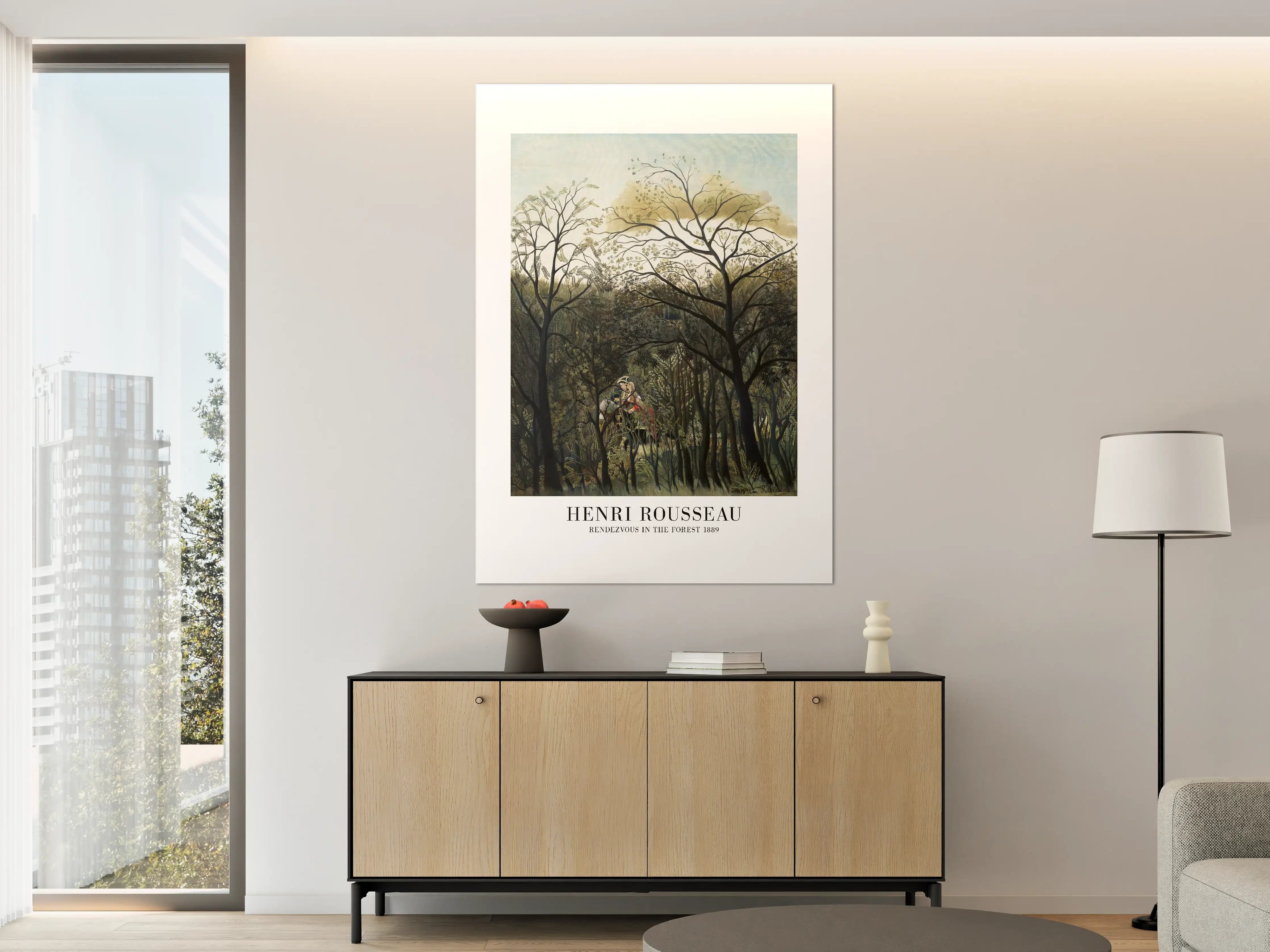 Große Wandbilder - Waldszene im impressionistischen Stil