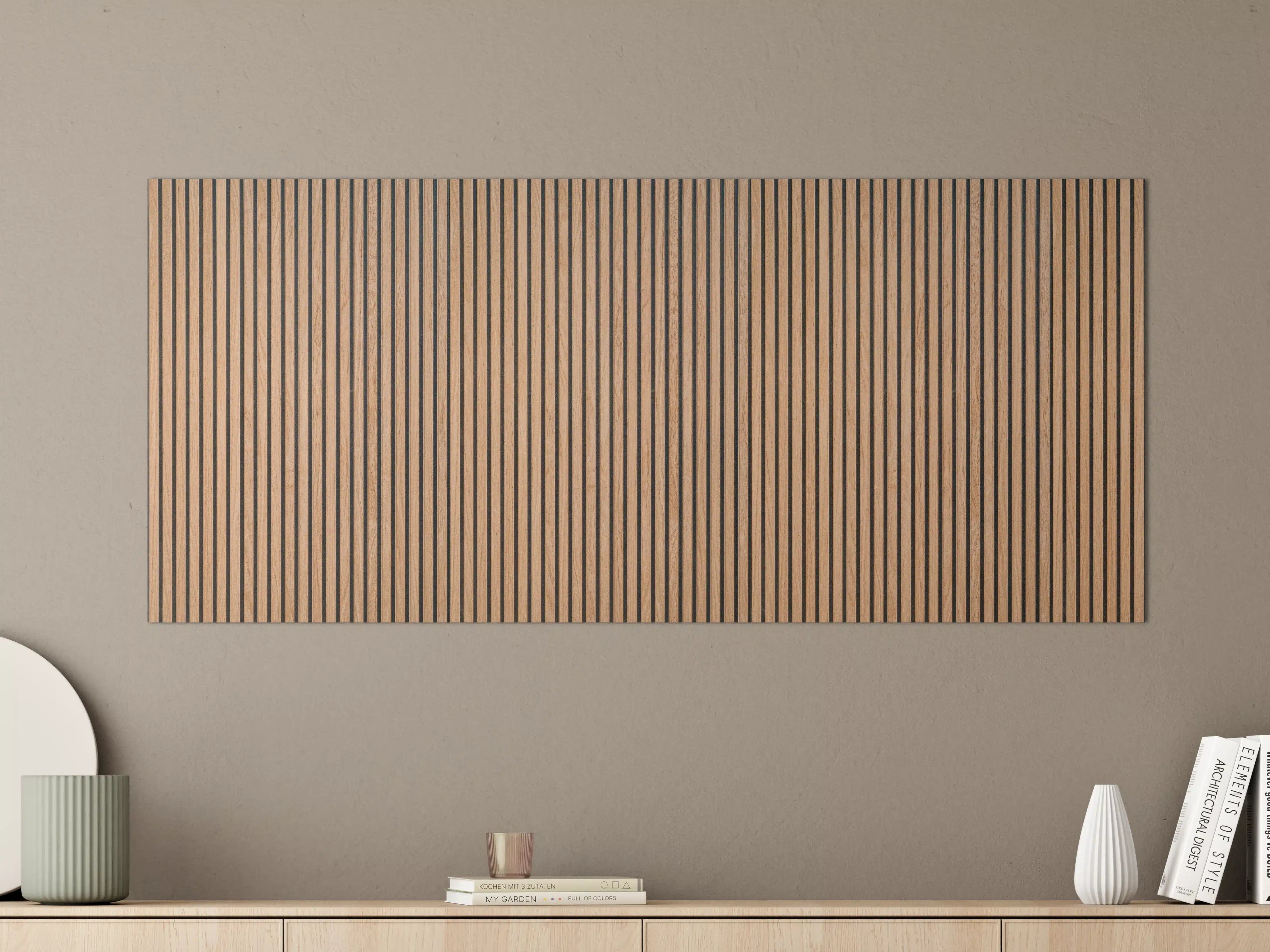 Große Wandbilder - Warme Holzlamellen