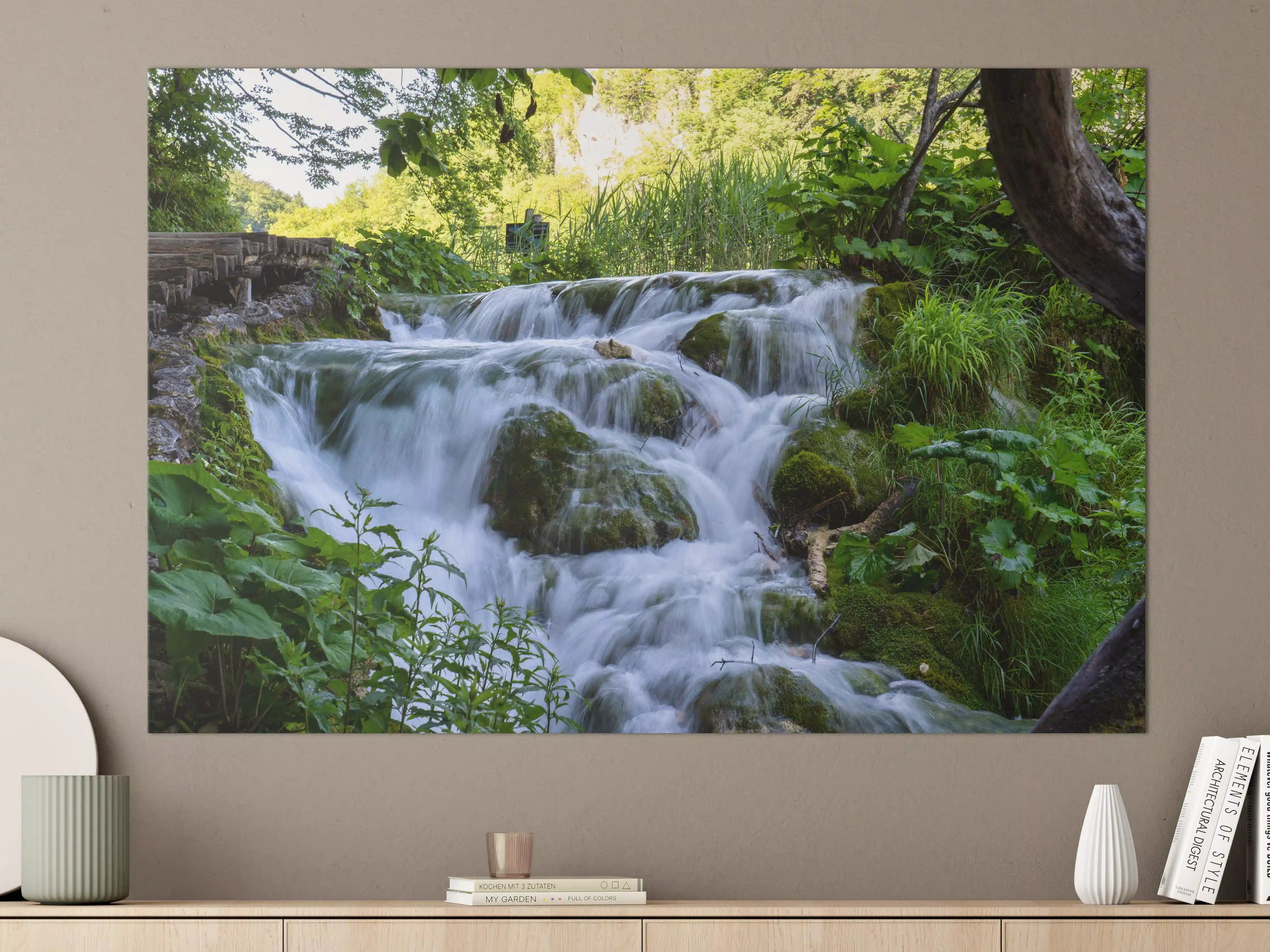 Große Wandbilder - Wasserfall im Nationalpark Plitvicer Seen