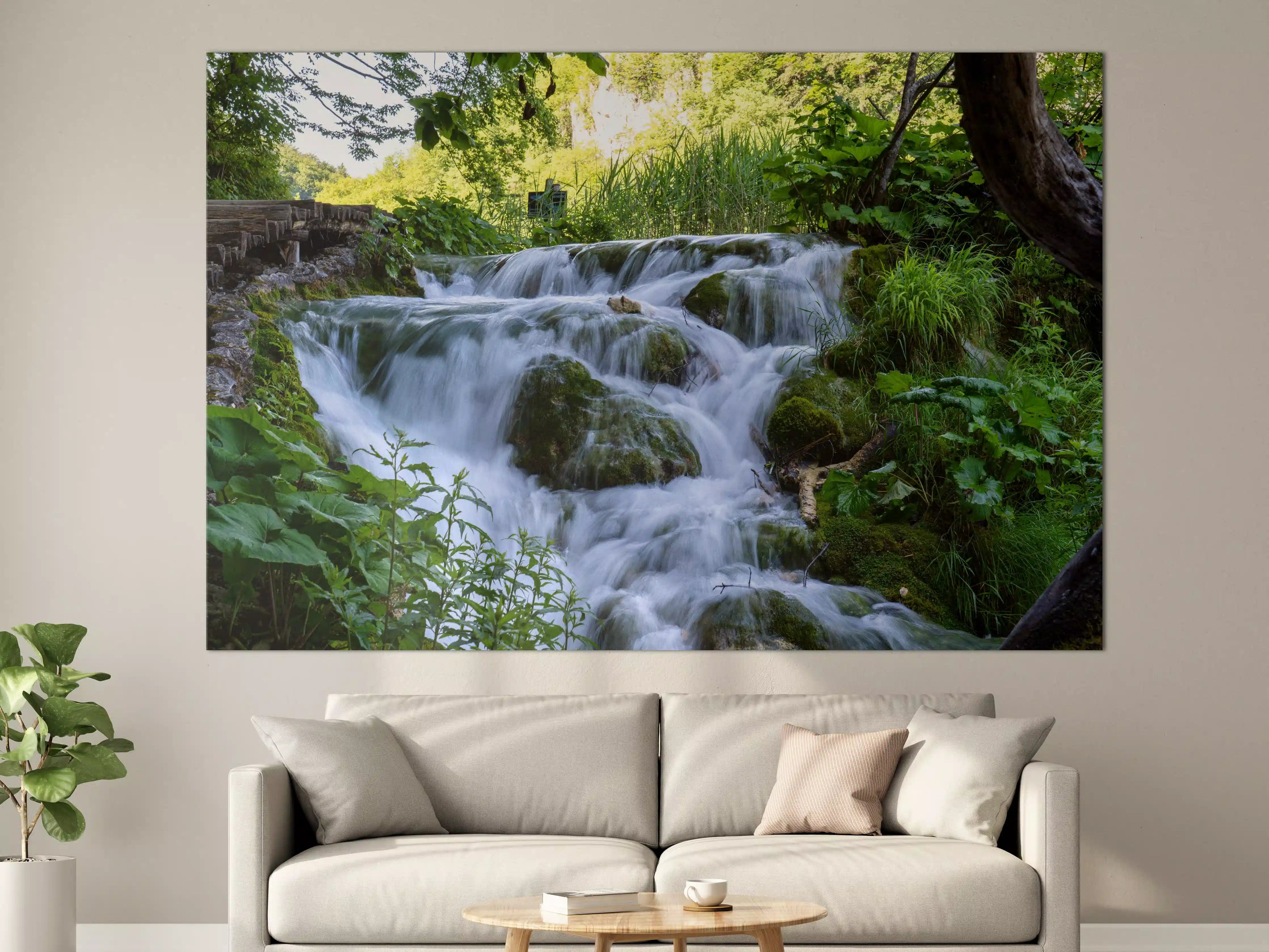 Große Wandbilder - Wasserfall im Nationalpark Plitvicer Seen