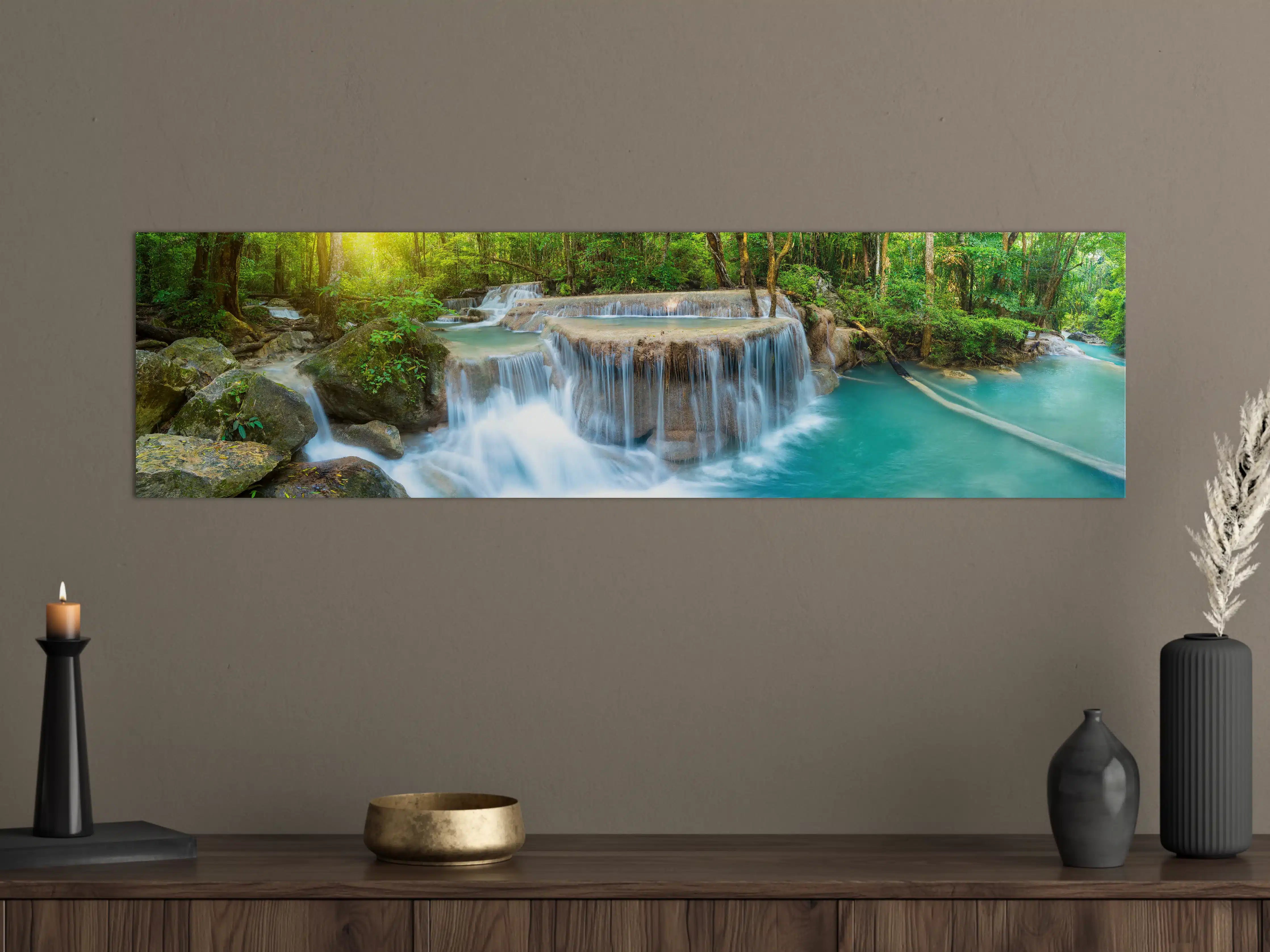 Große Wandbilder - Wasserfall im Wald von Thailand