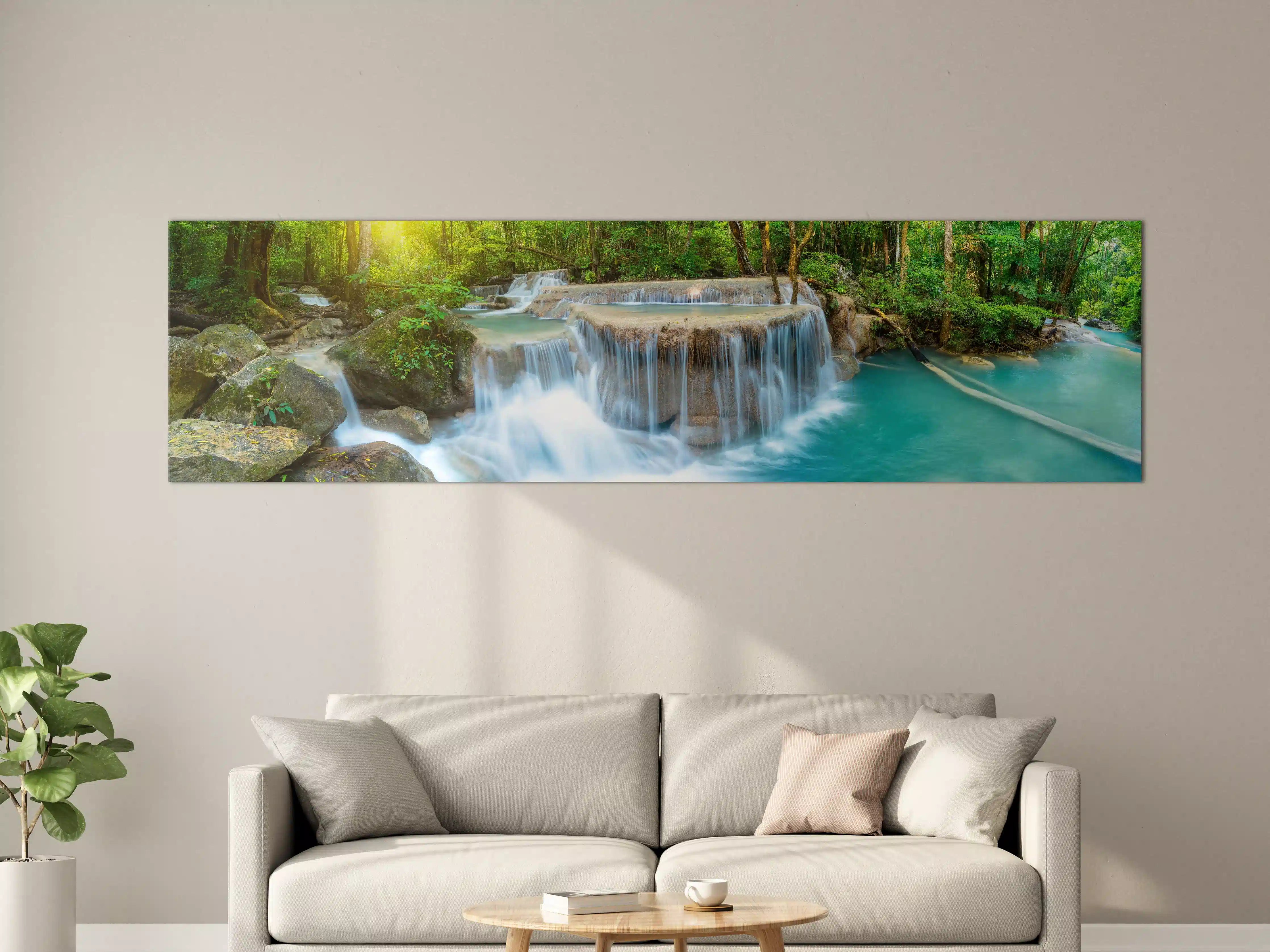 Große Wandbilder - Wasserfall im Wald von Thailand