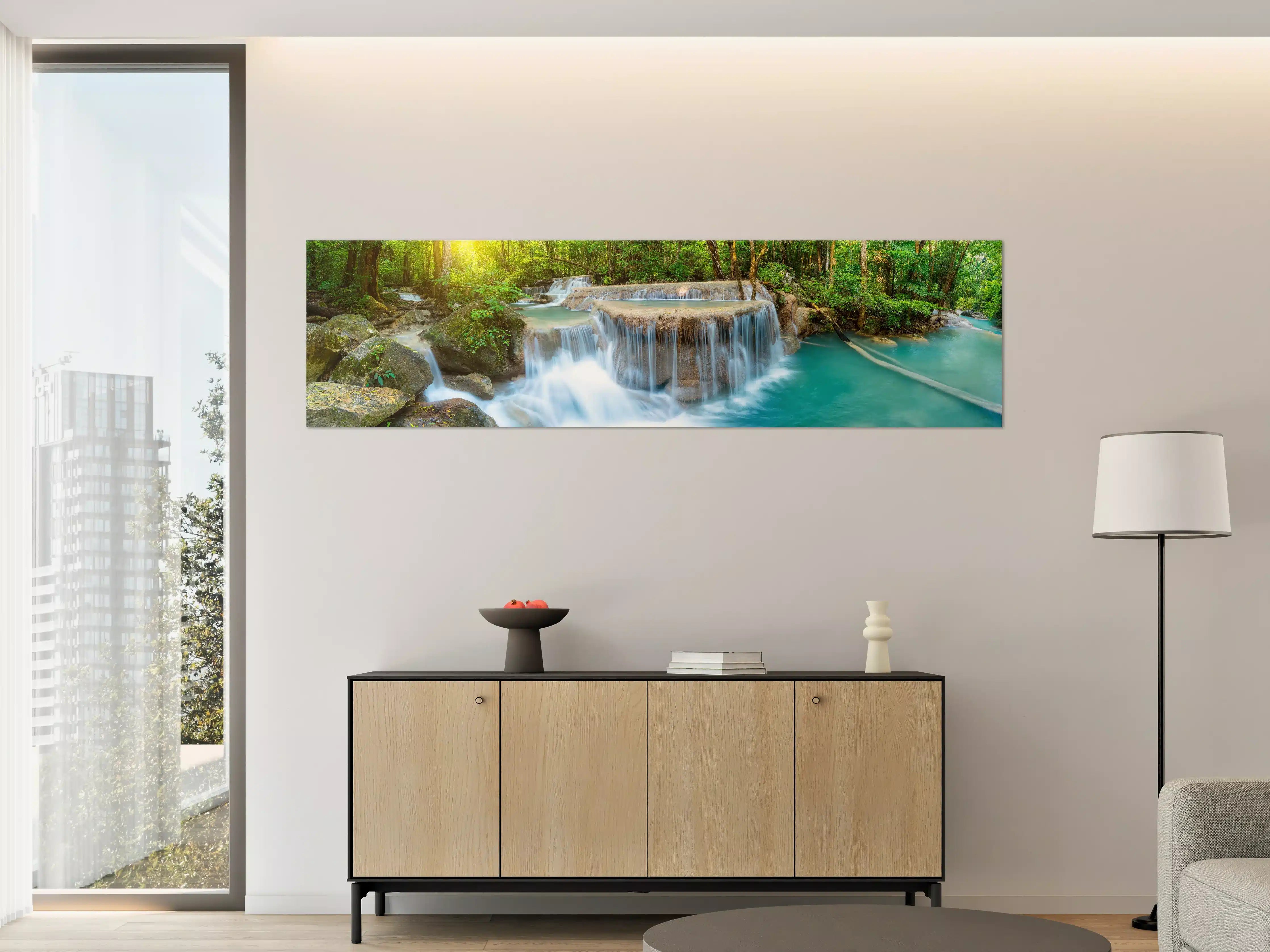 Große Wandbilder - Wasserfall im Wald von Thailand