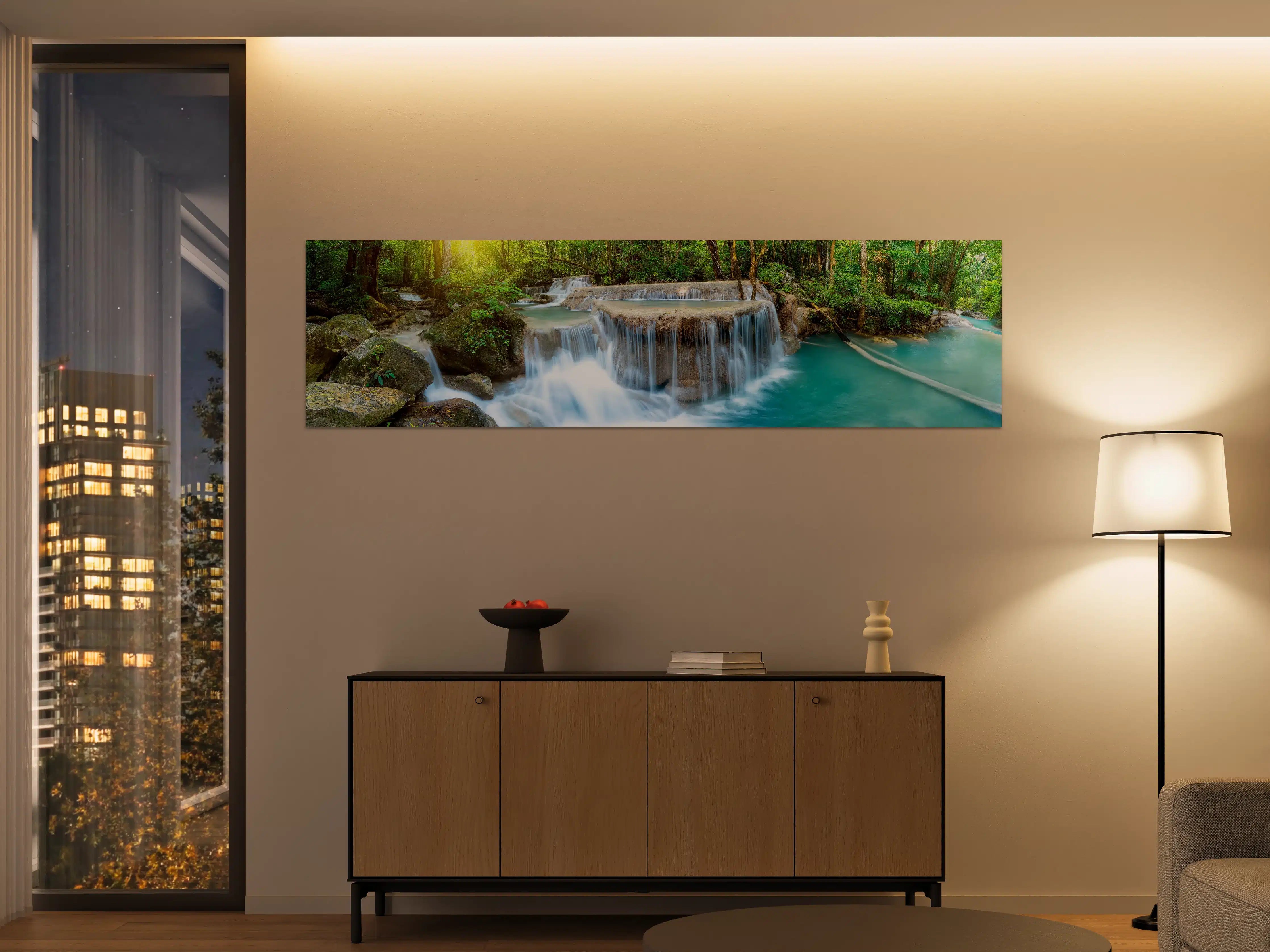 Große Wandbilder - Wasserfall im Wald von Thailand