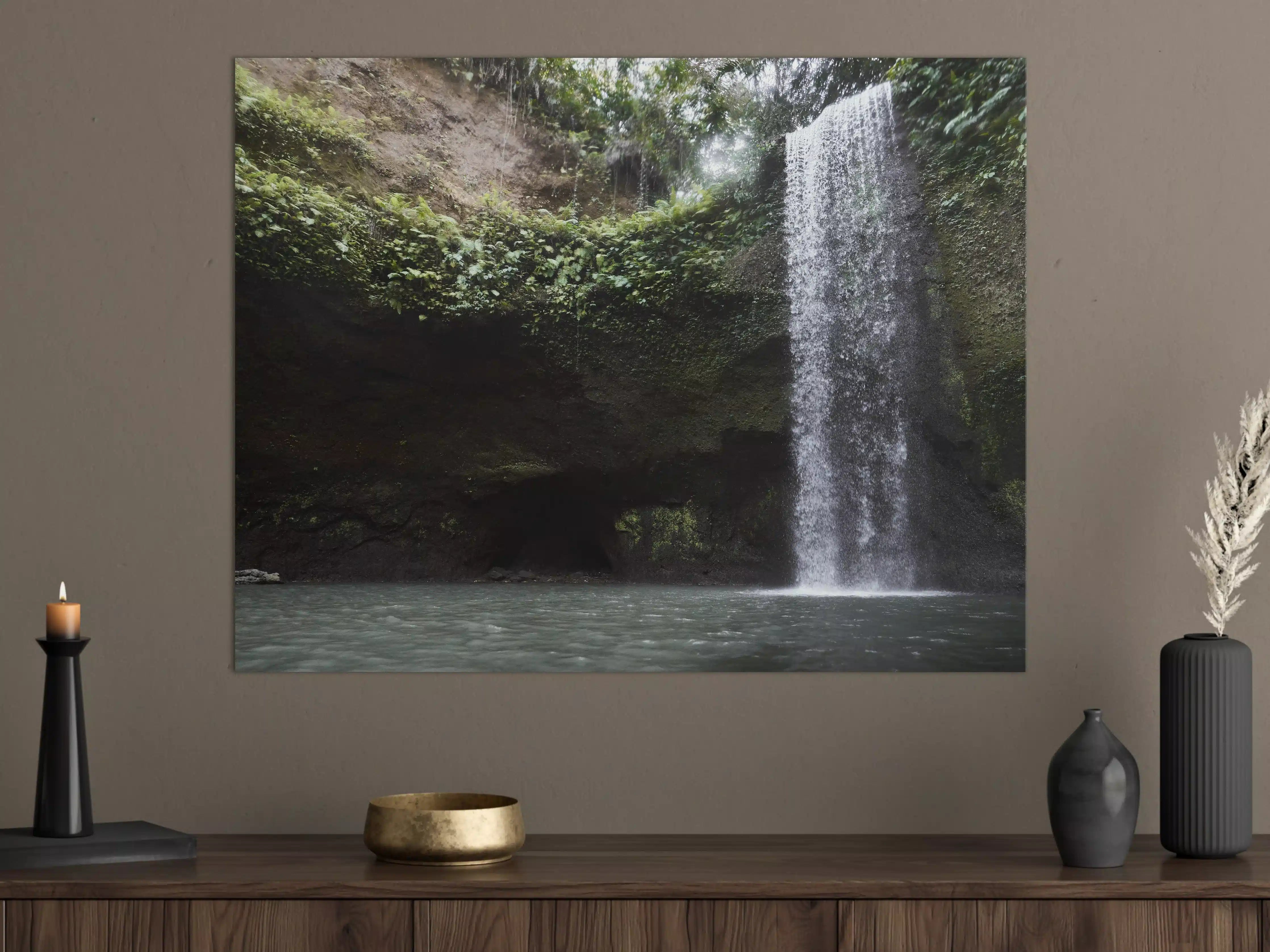 Große Wandbilder - Wasserfall in Bali im Herbst
